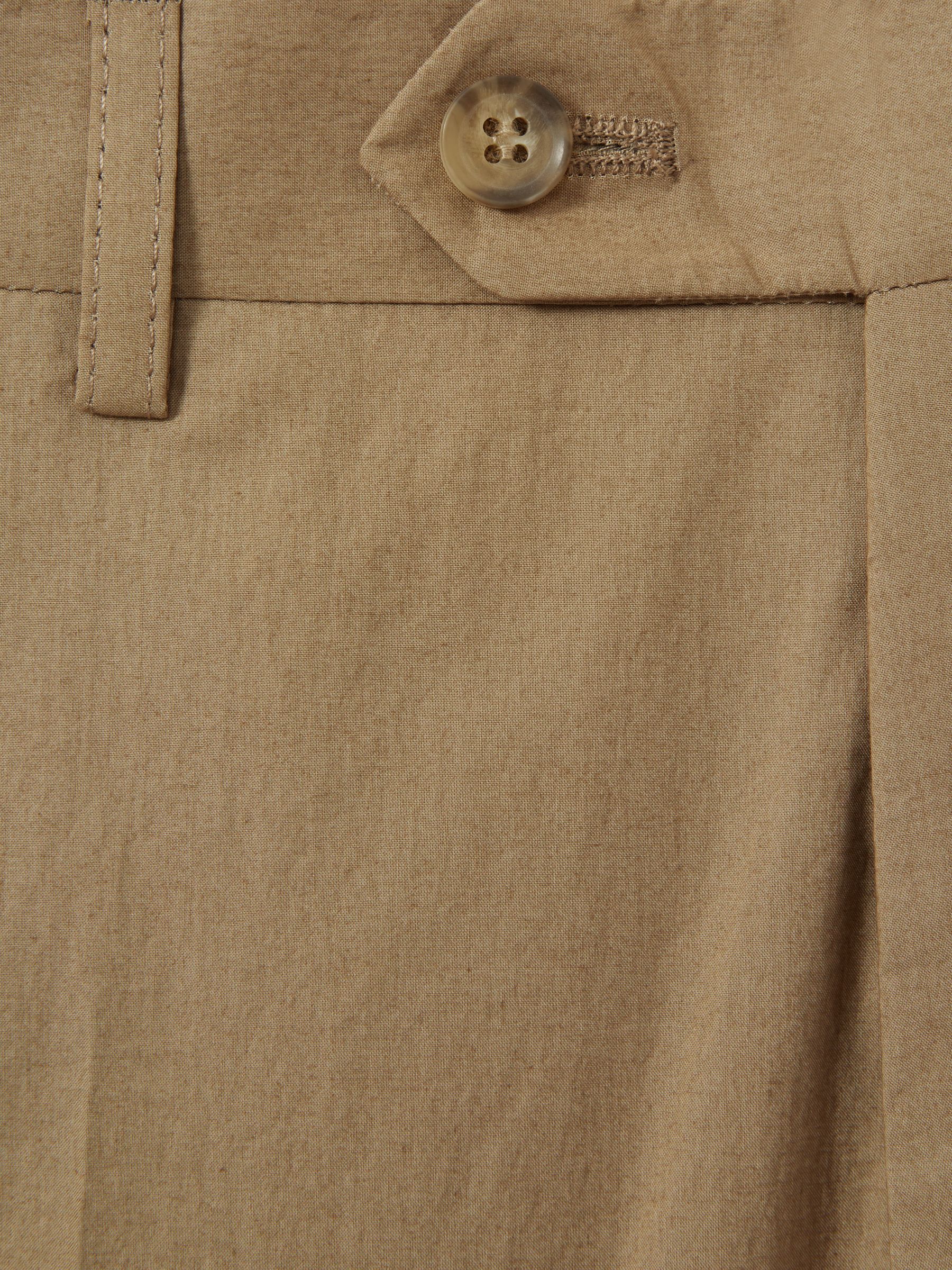 Oscar Jacobson Beige Oscar Jacobson Cotton Regular Fit Trousers - Image 5 of 5