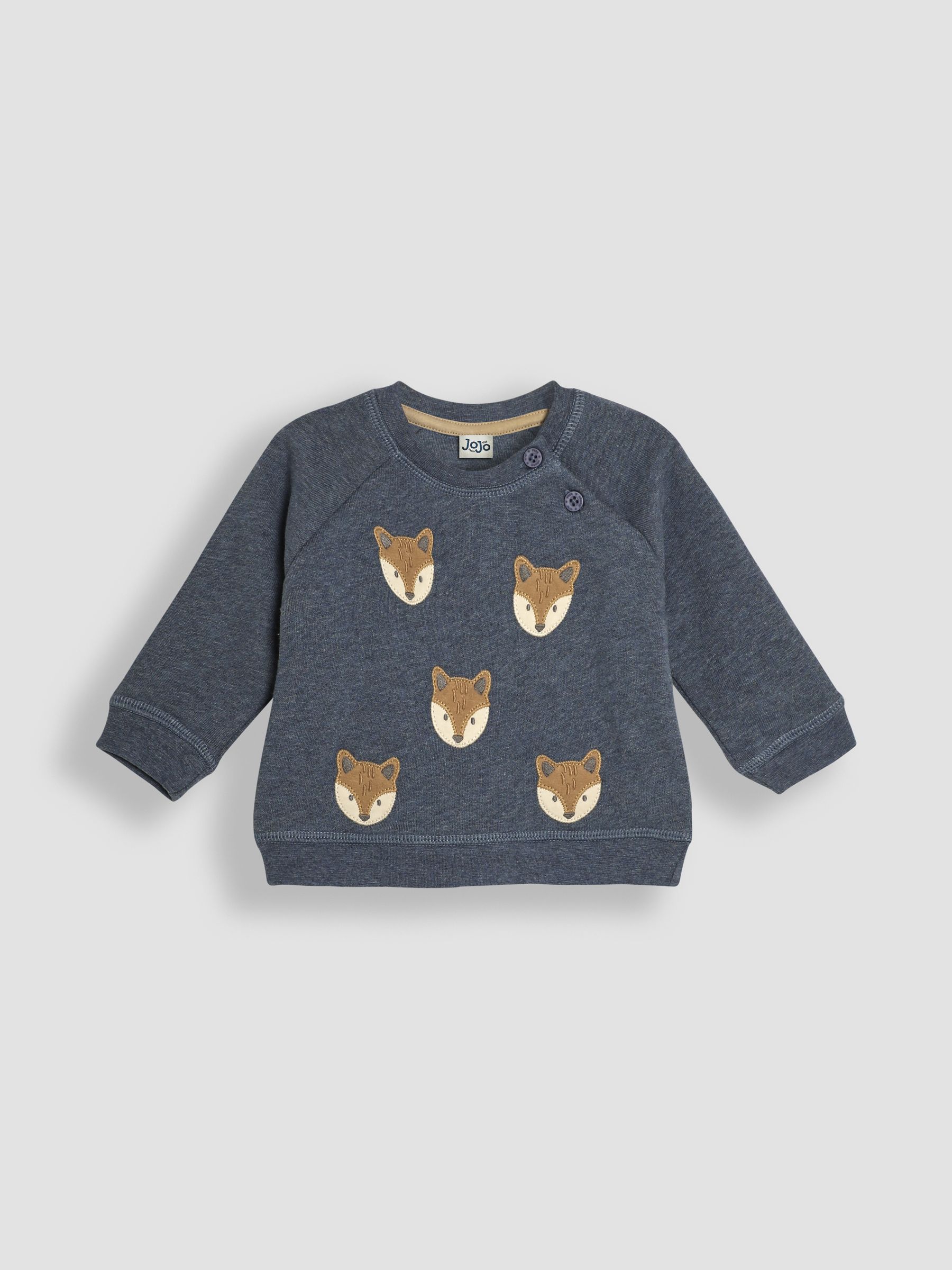 Denim Baby Fox Sweatshirt And Joggers Set - Image 2 of 5