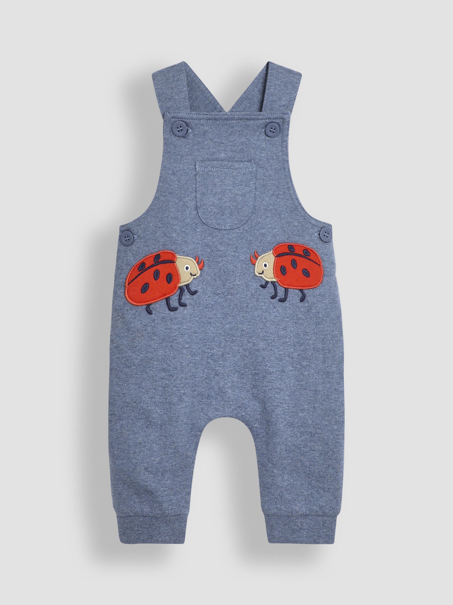 Denim Appliqué Pocket Dungarees and Top Set - Image 2 of 6