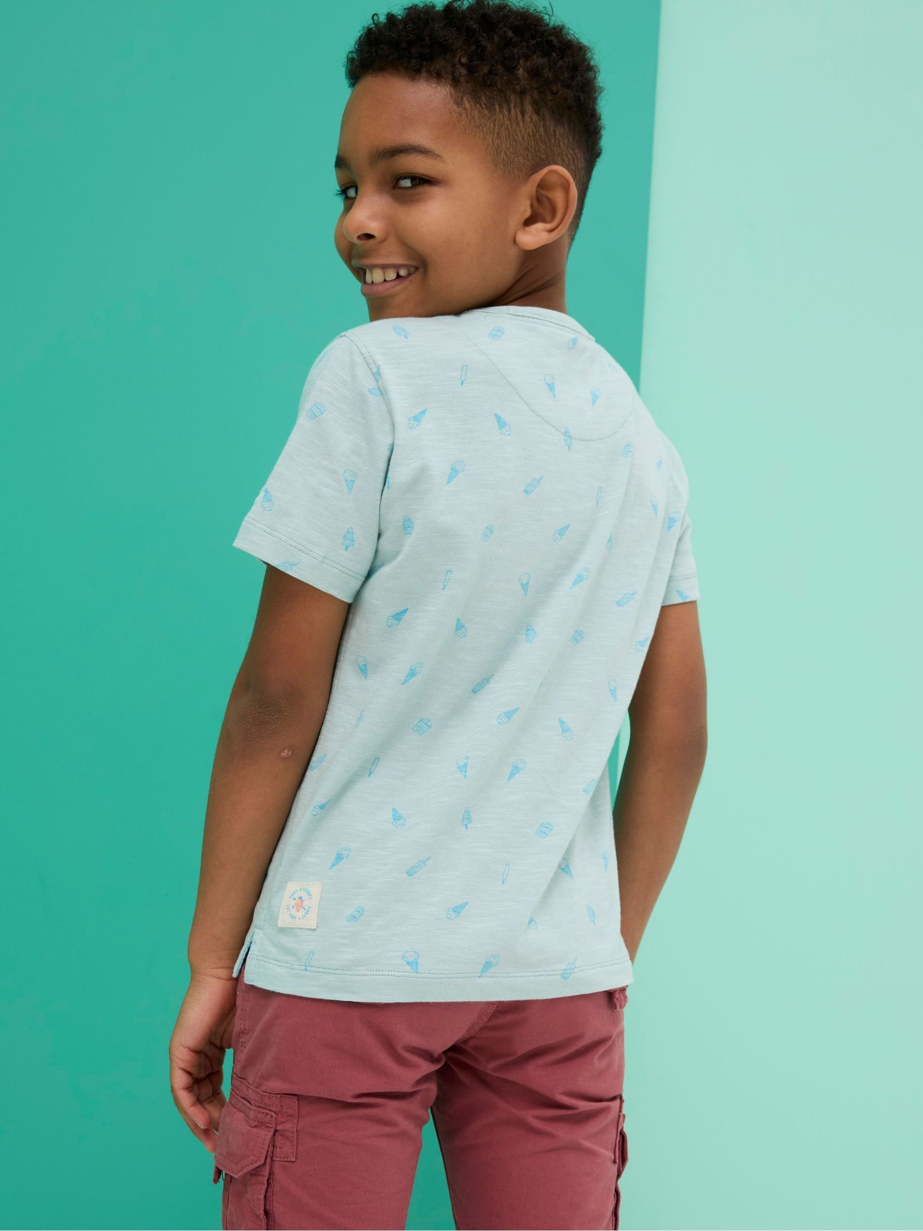 Judes Green All-Over Print T-Shirt - Image 2 of 6