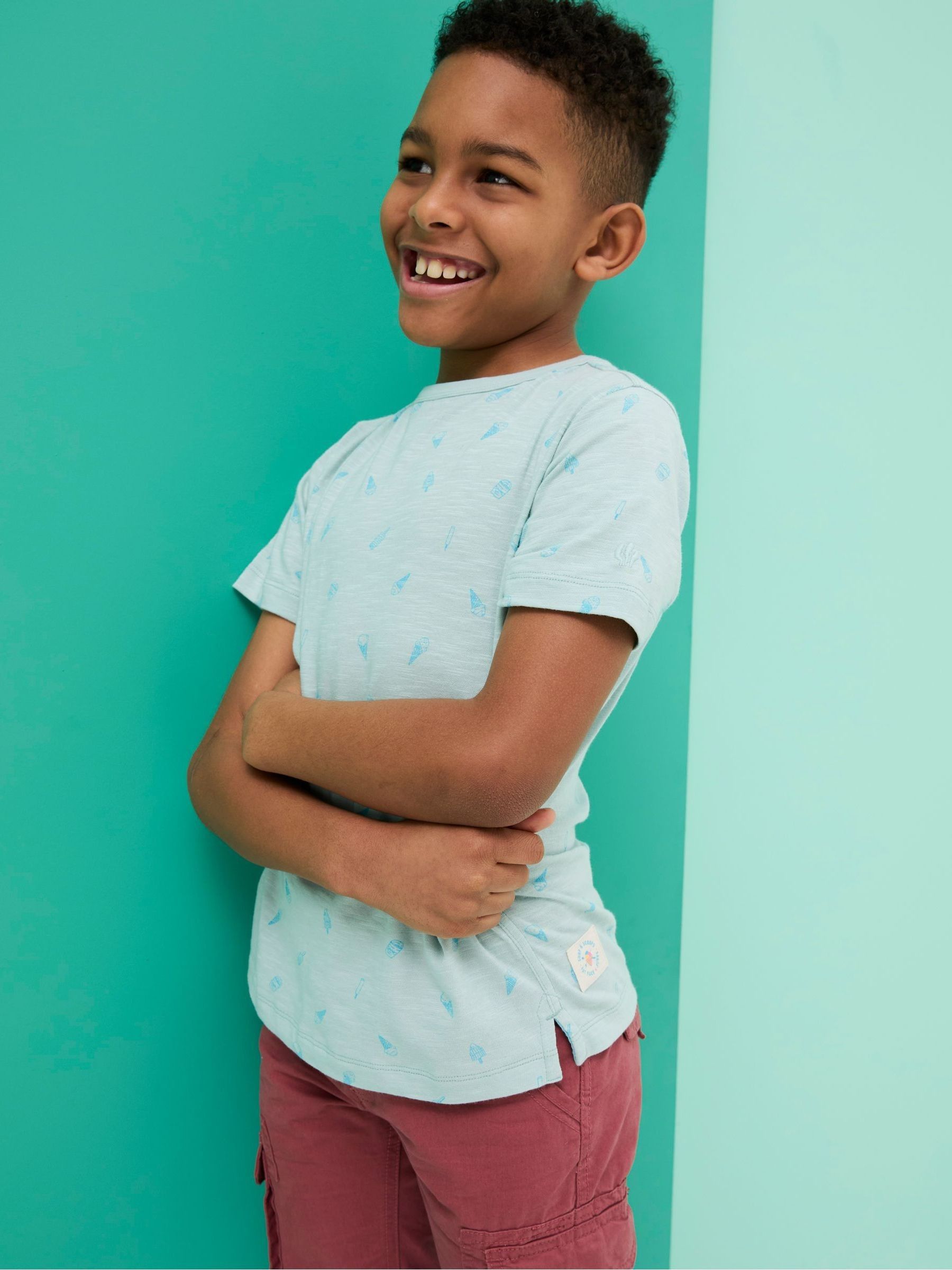 Judes Green All-Over Print T-Shirt - Image 3 of 6