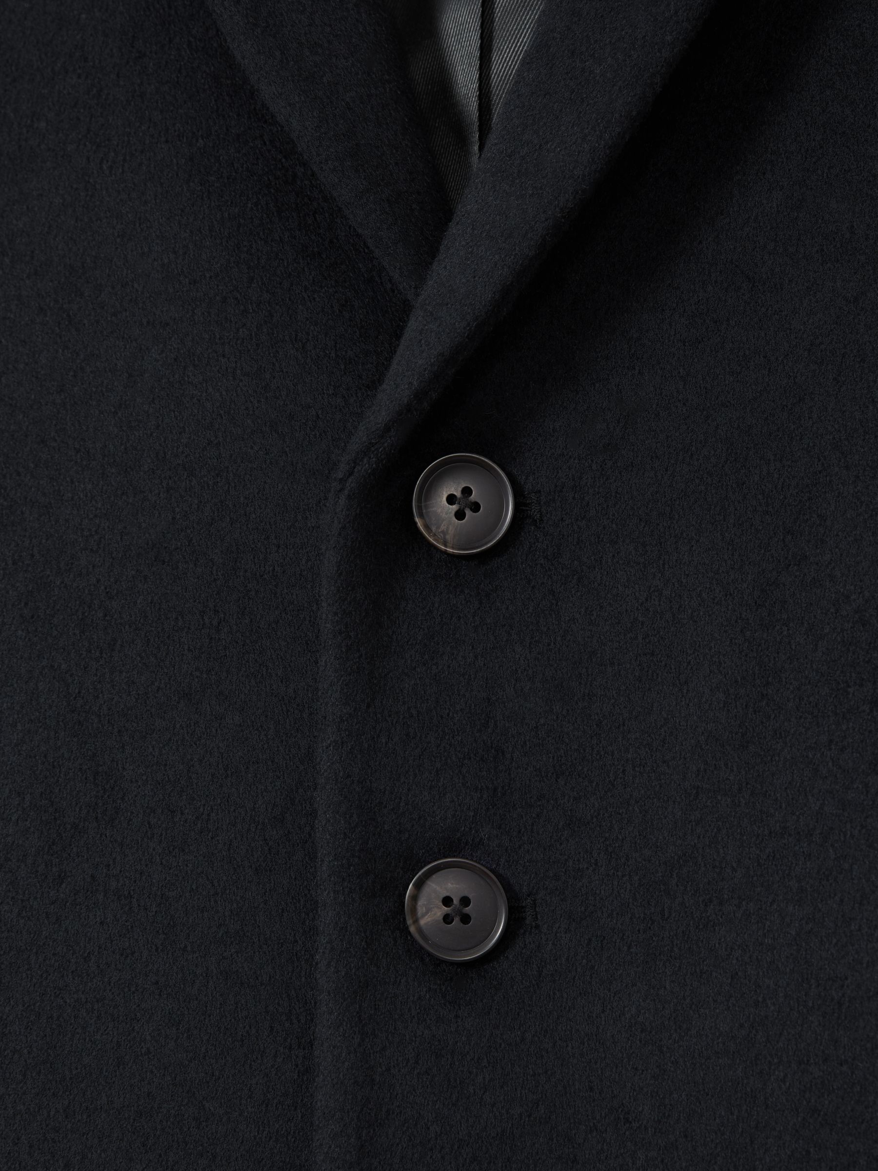 9-13 yrs Single Breasted Overcoat in Navy - Image 4 of 6
