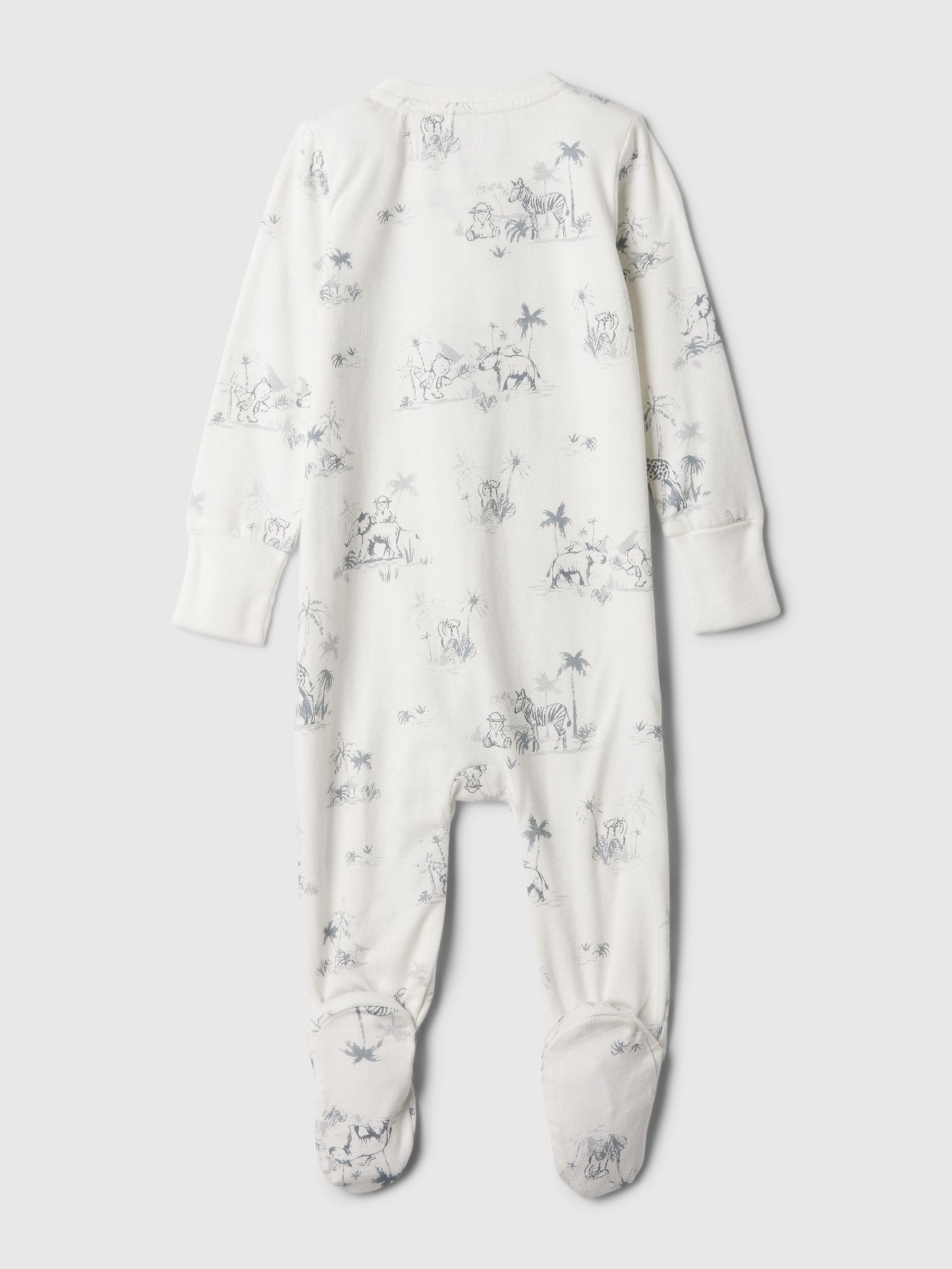 White Organic Cotton First Favourites Sleepsuit (Newborn-9mths) - Image 2 of 3