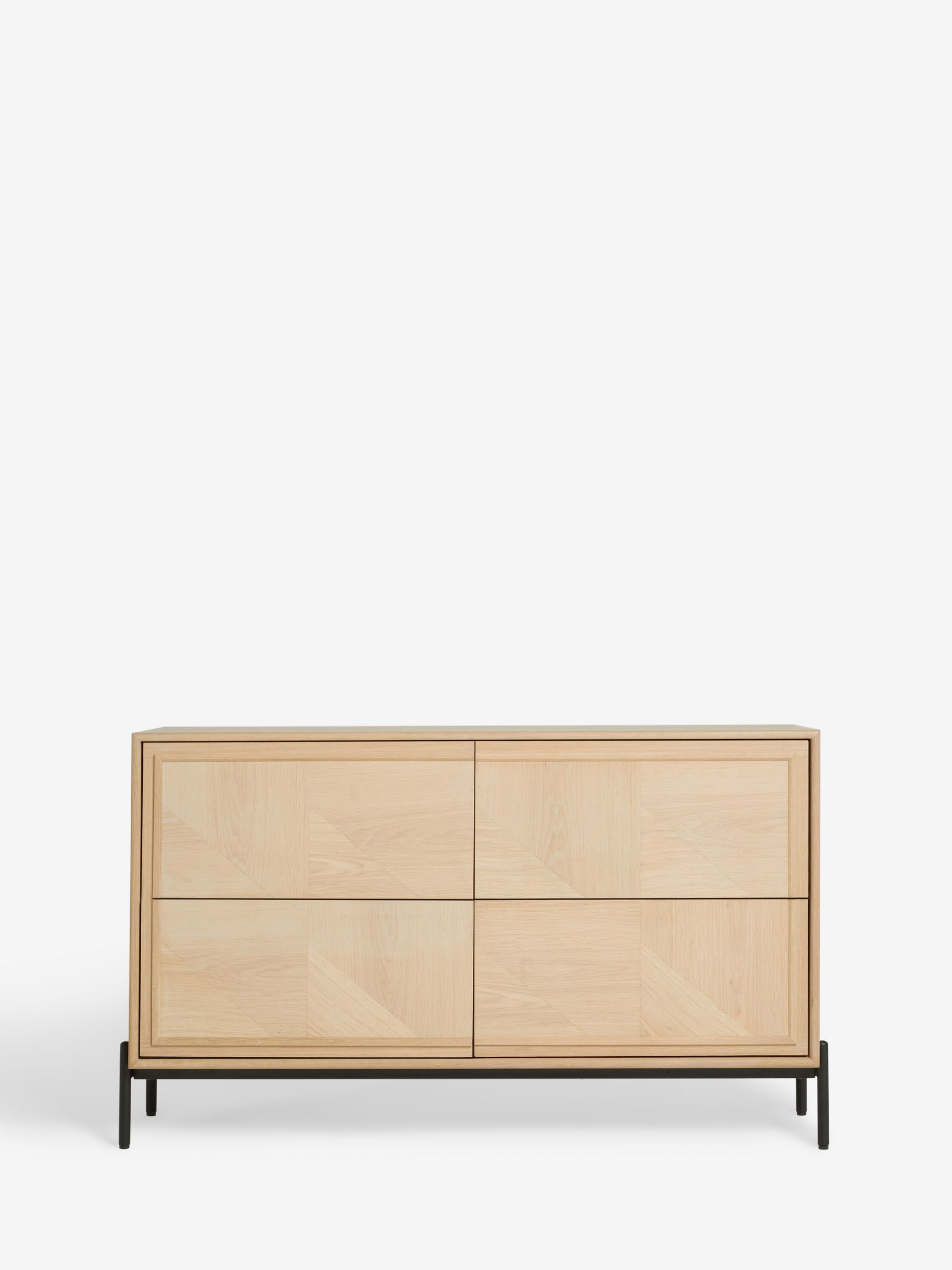 Whitewashed Oak Aden Wide Wide Chest of Drawers - Image 4 of 8