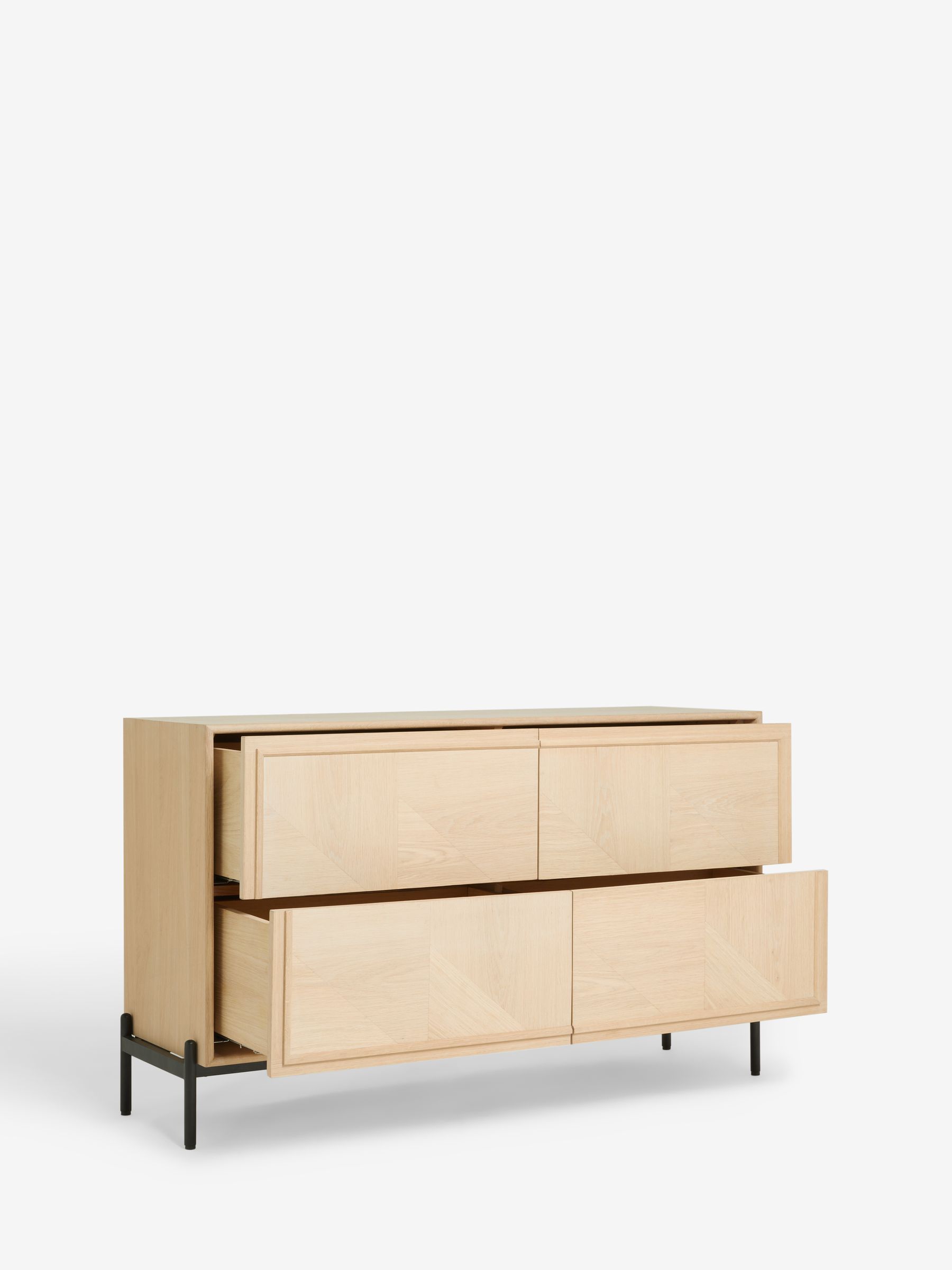 Whitewashed Oak Aden Wide Wide Chest of Drawers - Image 5 of 8