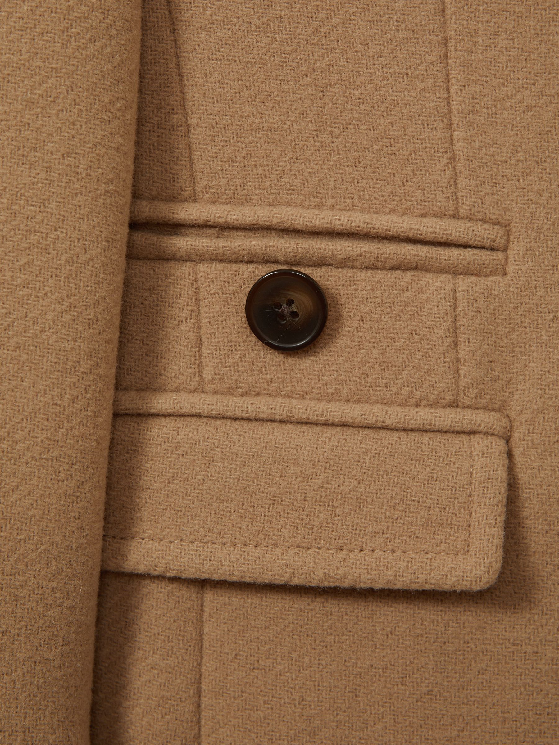 4-9 yrs Mid Length Wool Blend Coat in Camel - Image 4 of 4