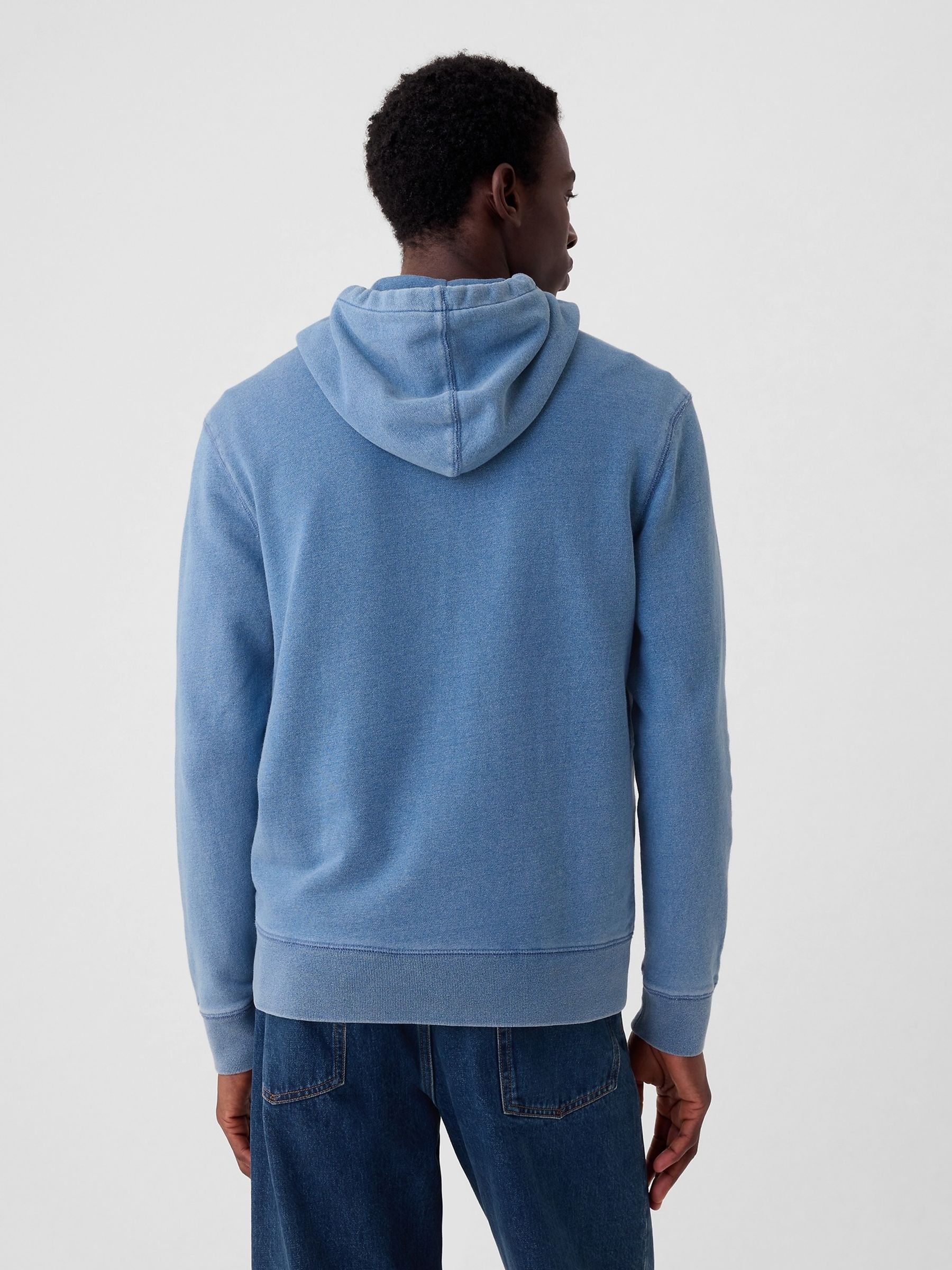 Blue Logo Zip Up Hoodie - Image 2 of 5