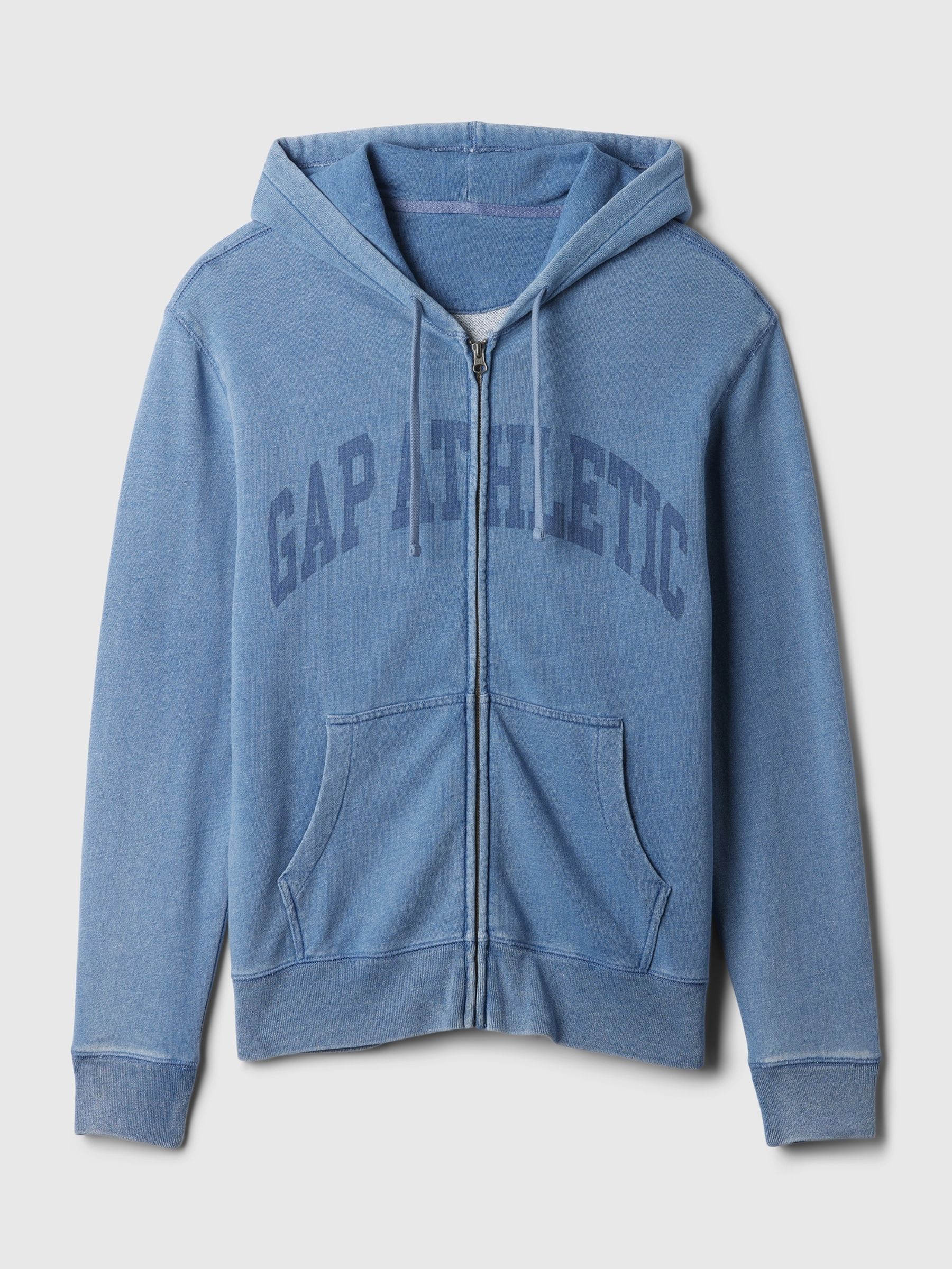 Blue Logo Zip Up Hoodie - Image 5 of 5