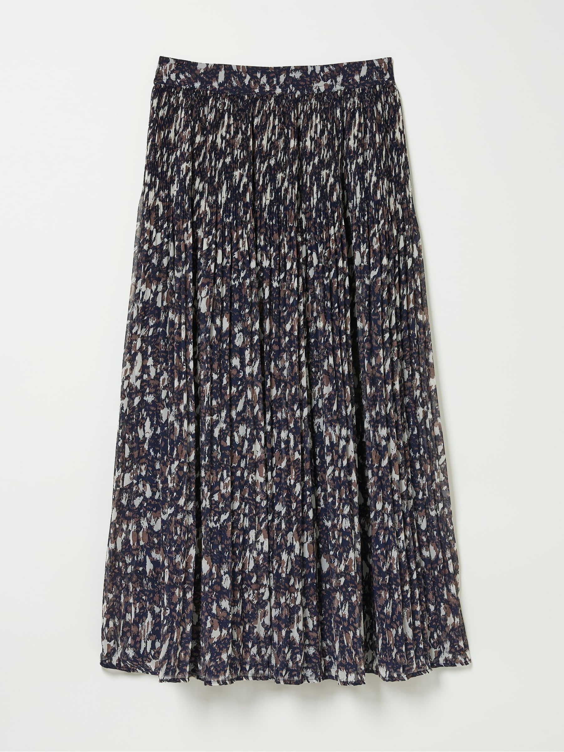 Paignton Dark Brown Pleated Midi Skirt - Image 6 of 6