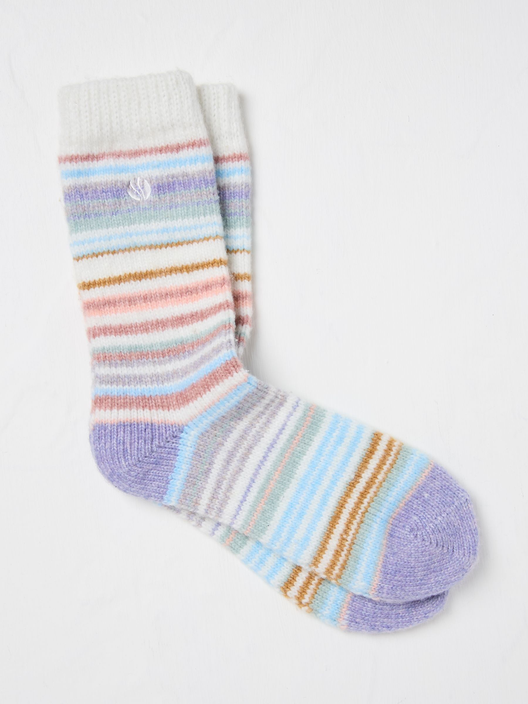 Multi Colour Stripe Supersoft Socks - Image 1 of 2