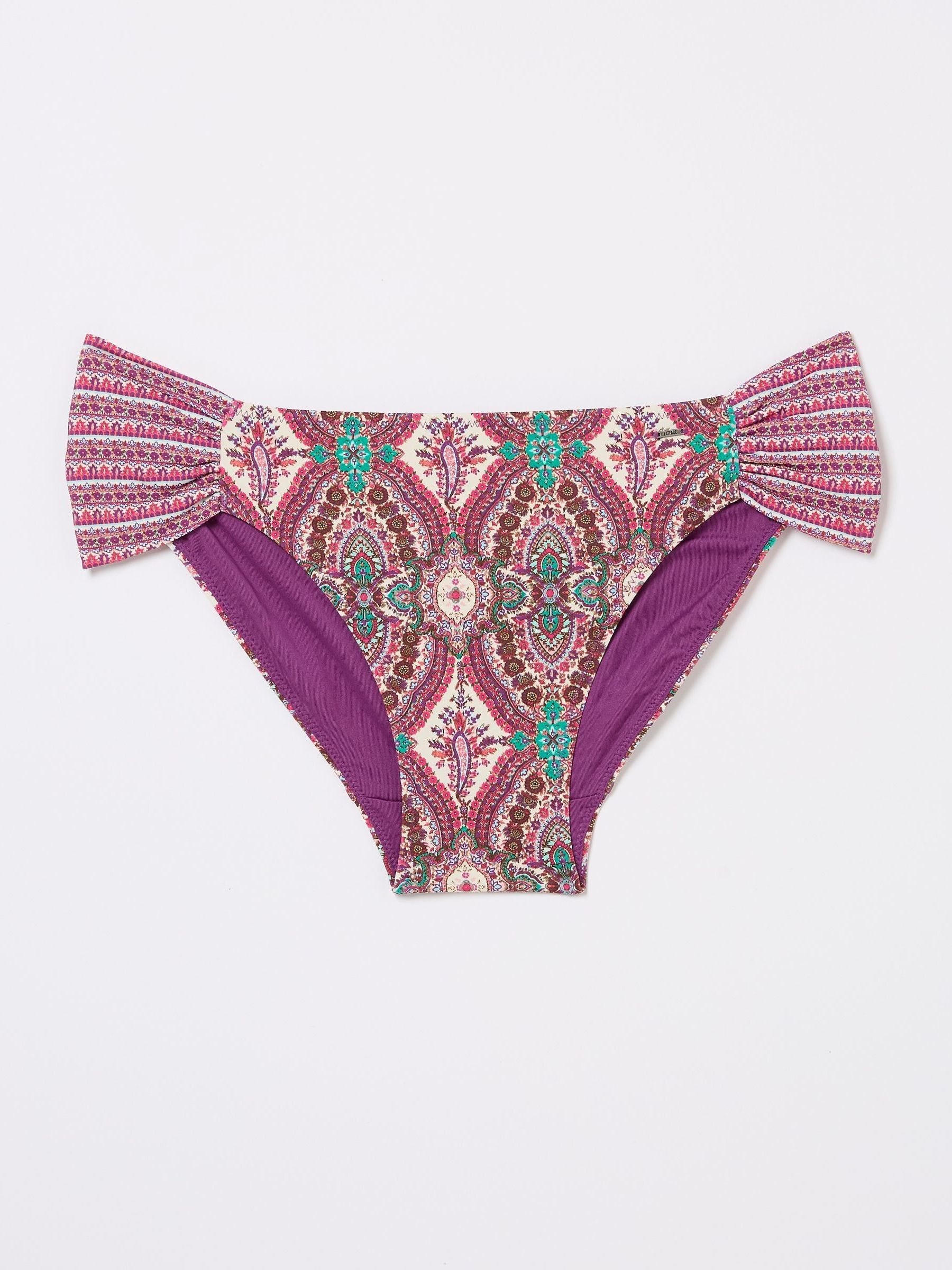 Pink Porth Detail Paisley Bikini Bottoms - Image 4 of 4