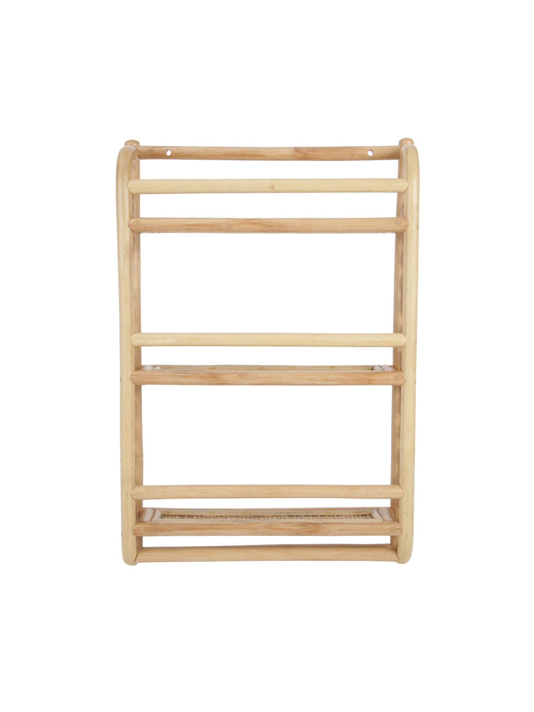 Cuddleco Natural Aria Rattan Wave Bookshelf - Image 2 of 4