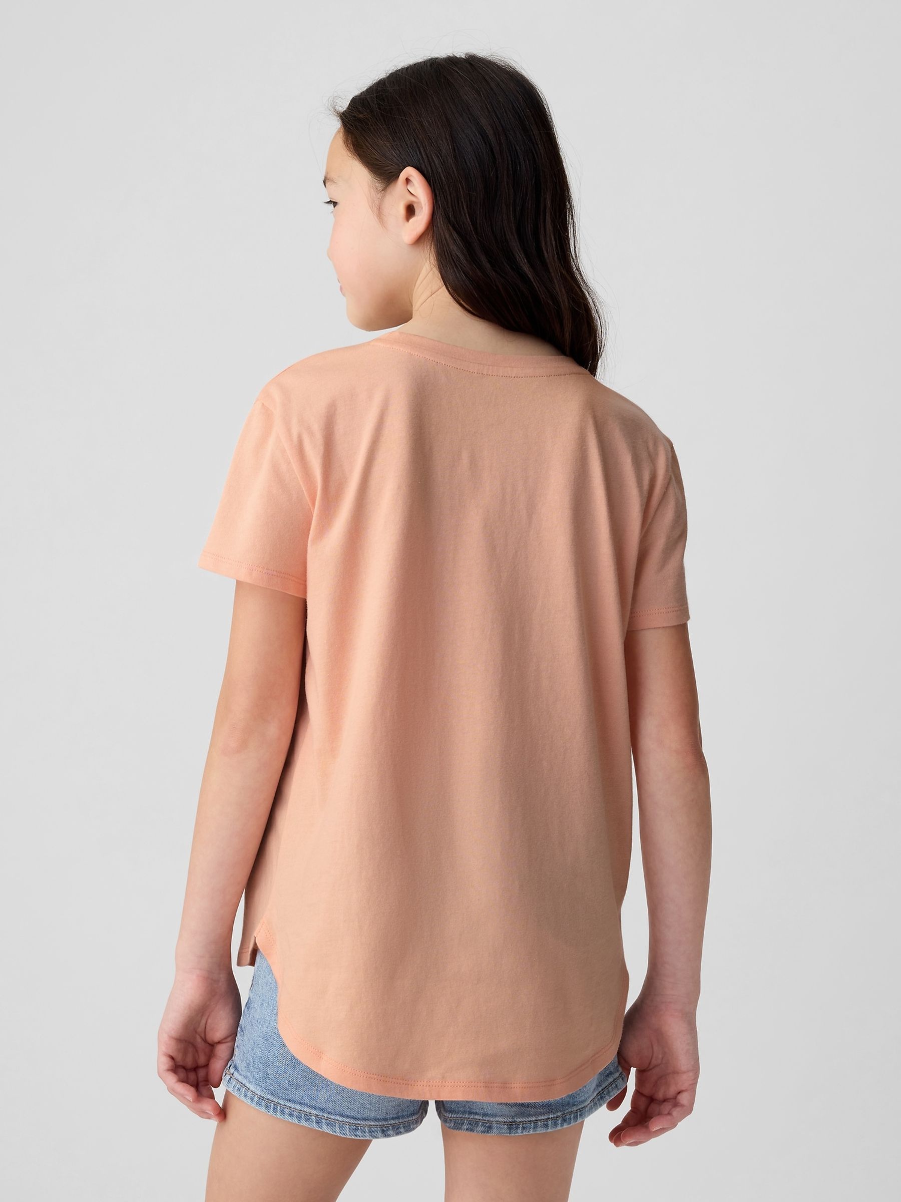 Orange Seahorse Cotton Flippy Sequin Graphic Short Sleeve T-Shirt (4-13yrs) - Image 2 of 4