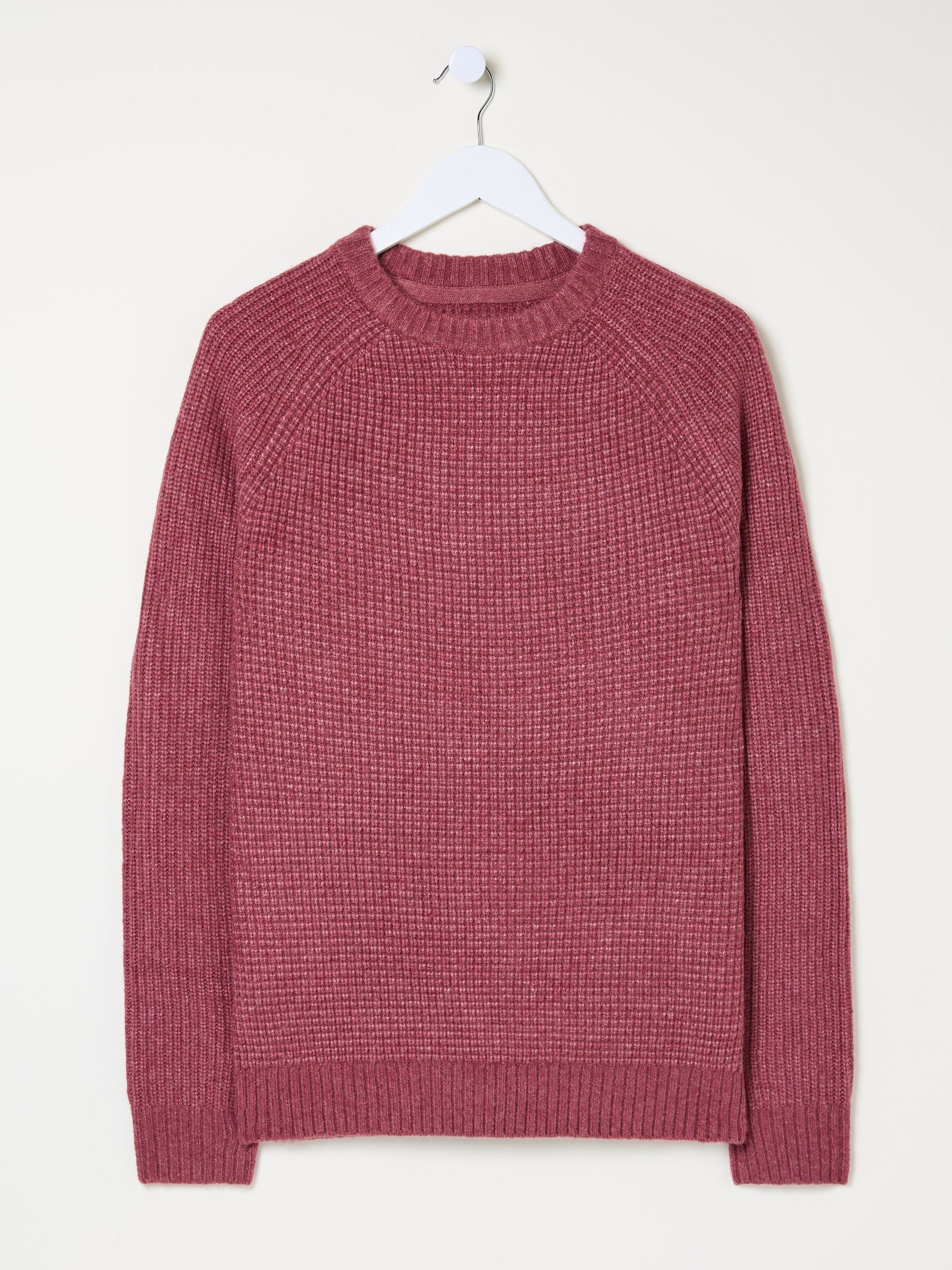 Calder Dark Pink Crew Neck Jumper - Image 5 of 5