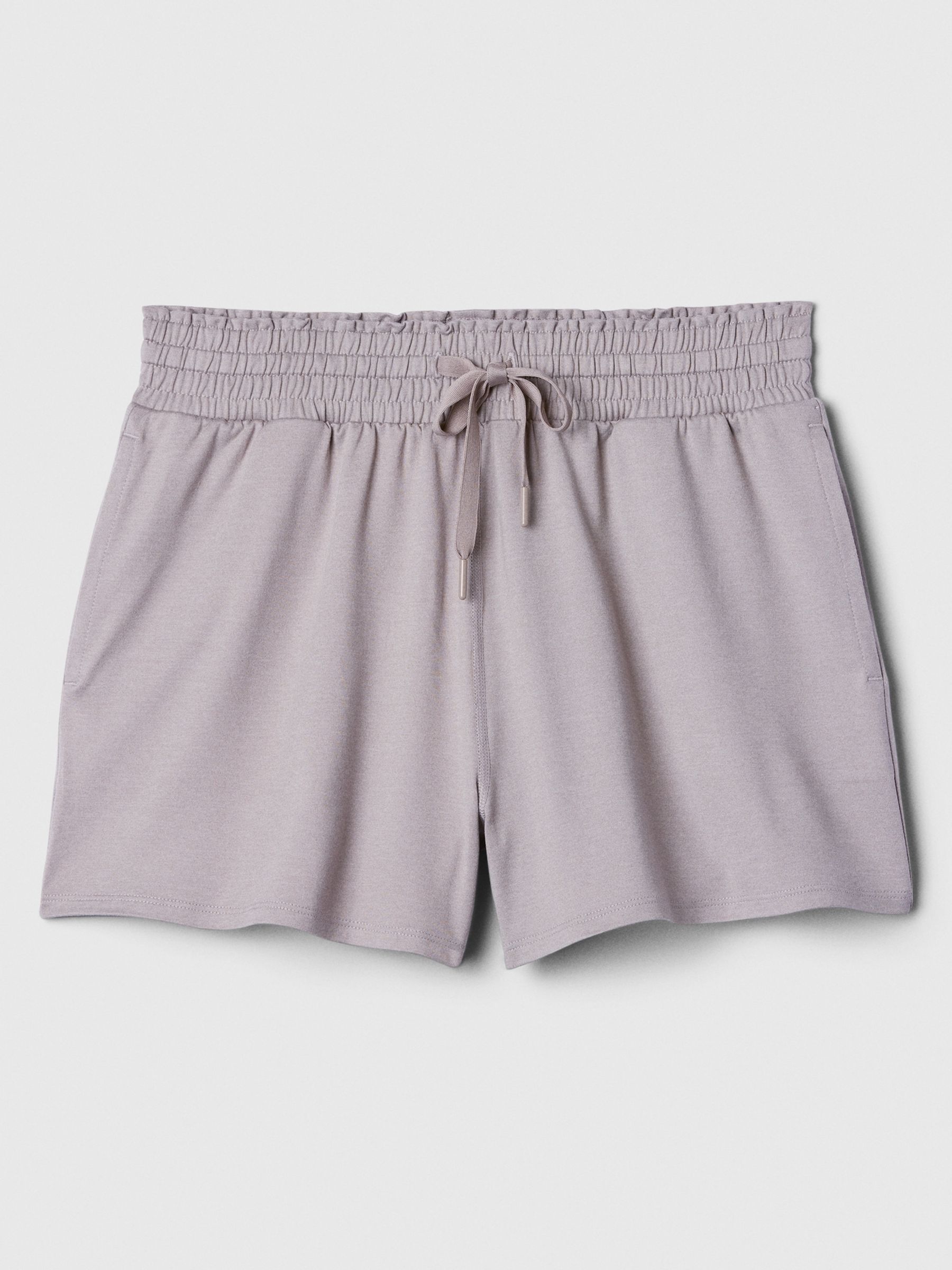 Light Grey Brushed Jersey Shorts - Image 5 of 6