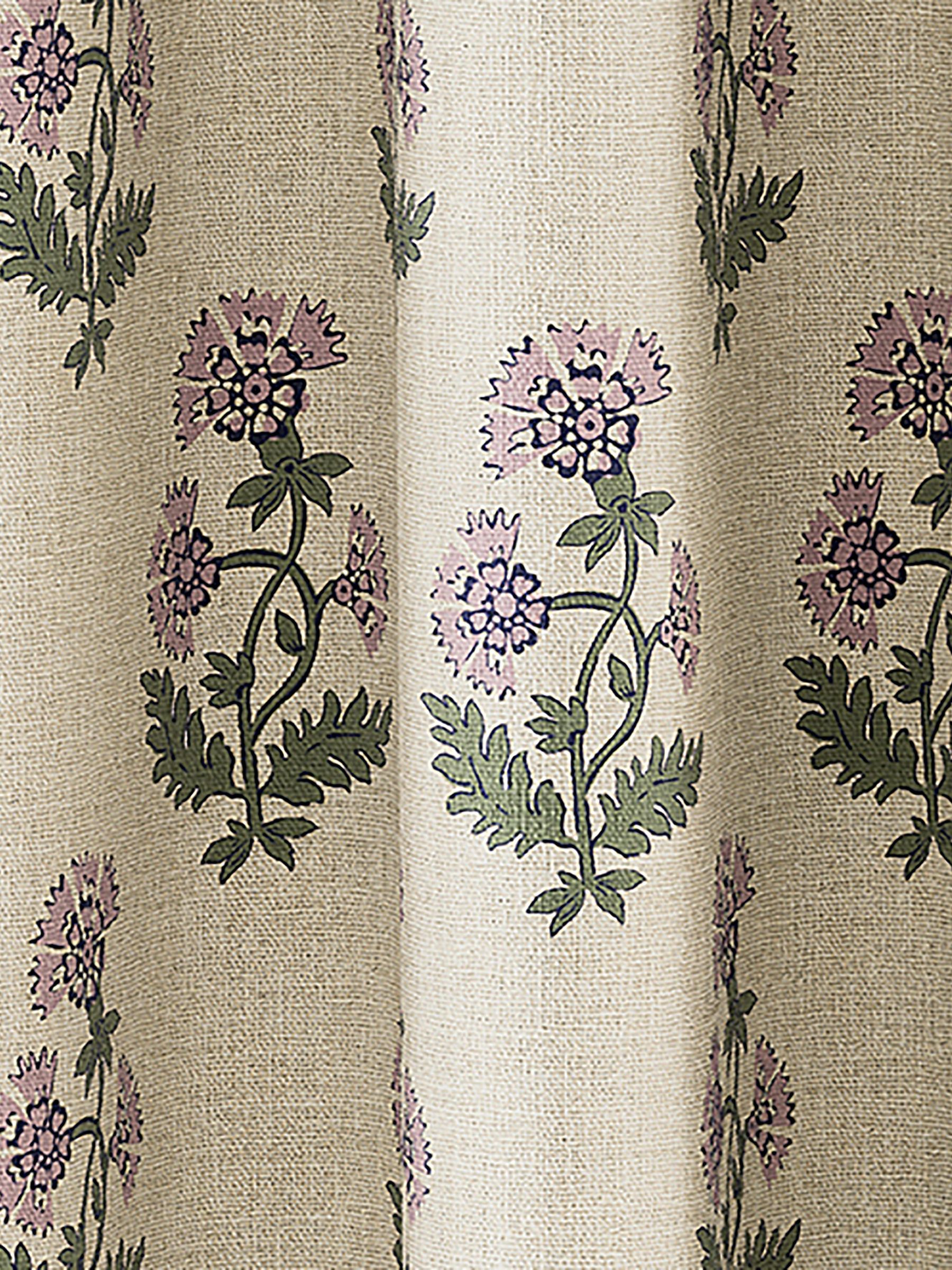 Chamomile Set of 2 Oat Blackout Eyelet Curtains - Image 3 of 3