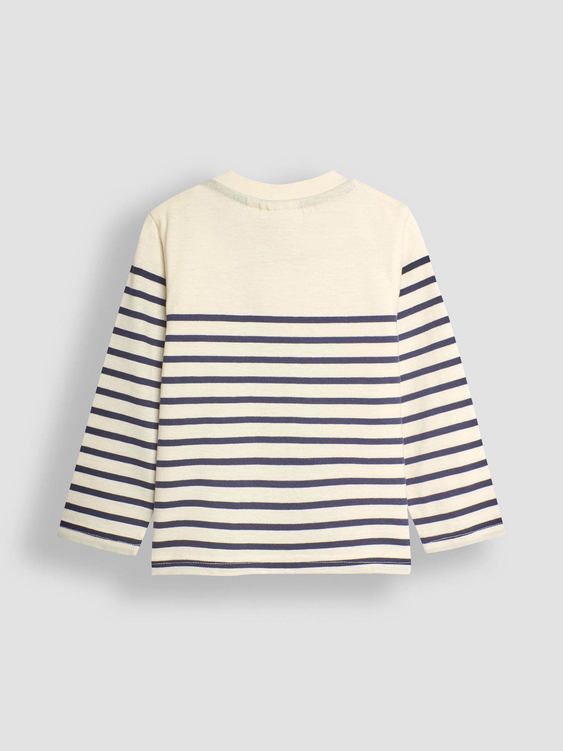 Ecru Navy Stripe Shipping Harbour Applique Top - Image 2 of 3