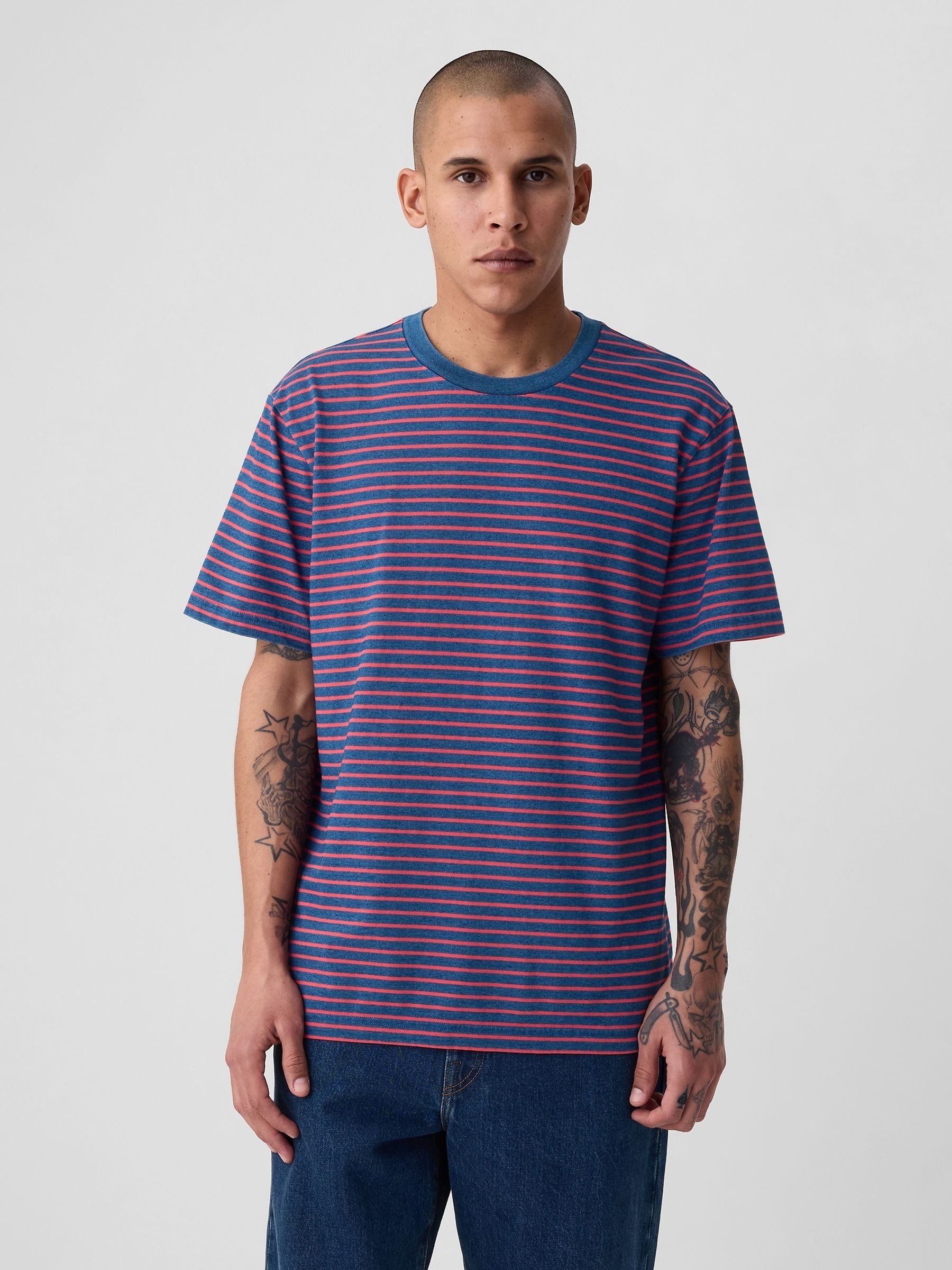 Red Crew Neck Short Sleeve T-Shirt - Image 1 of 4