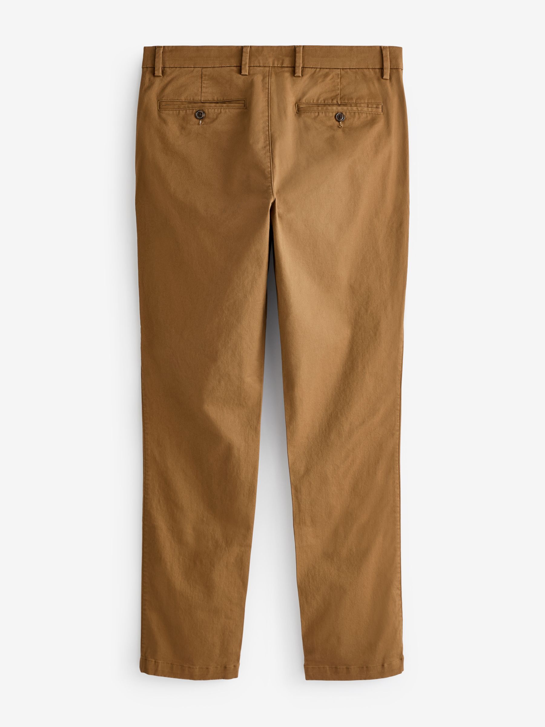Brown Slim Fit Stretch Essential Chino Trousers - Image 6 of 9