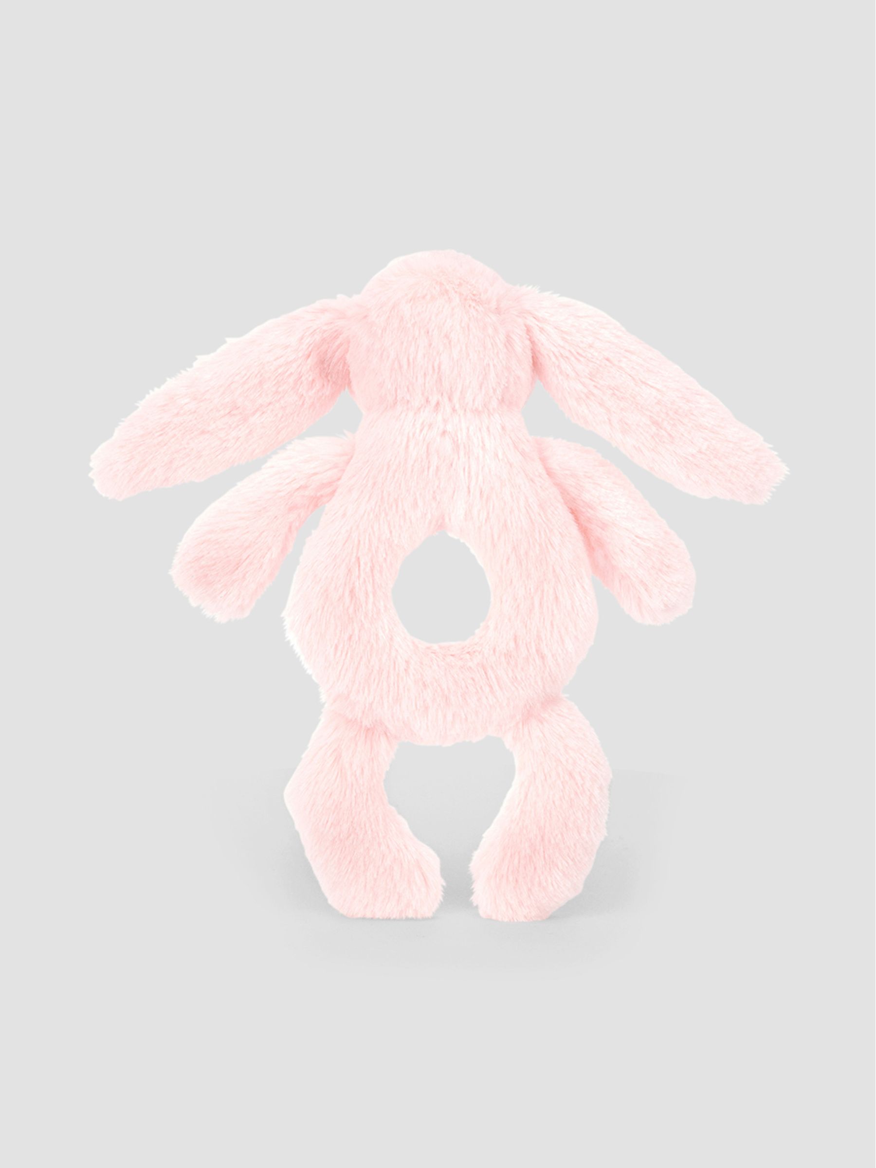 Pink Jellycat Bashful Bunny Ring Rattle - Image 2 of 3