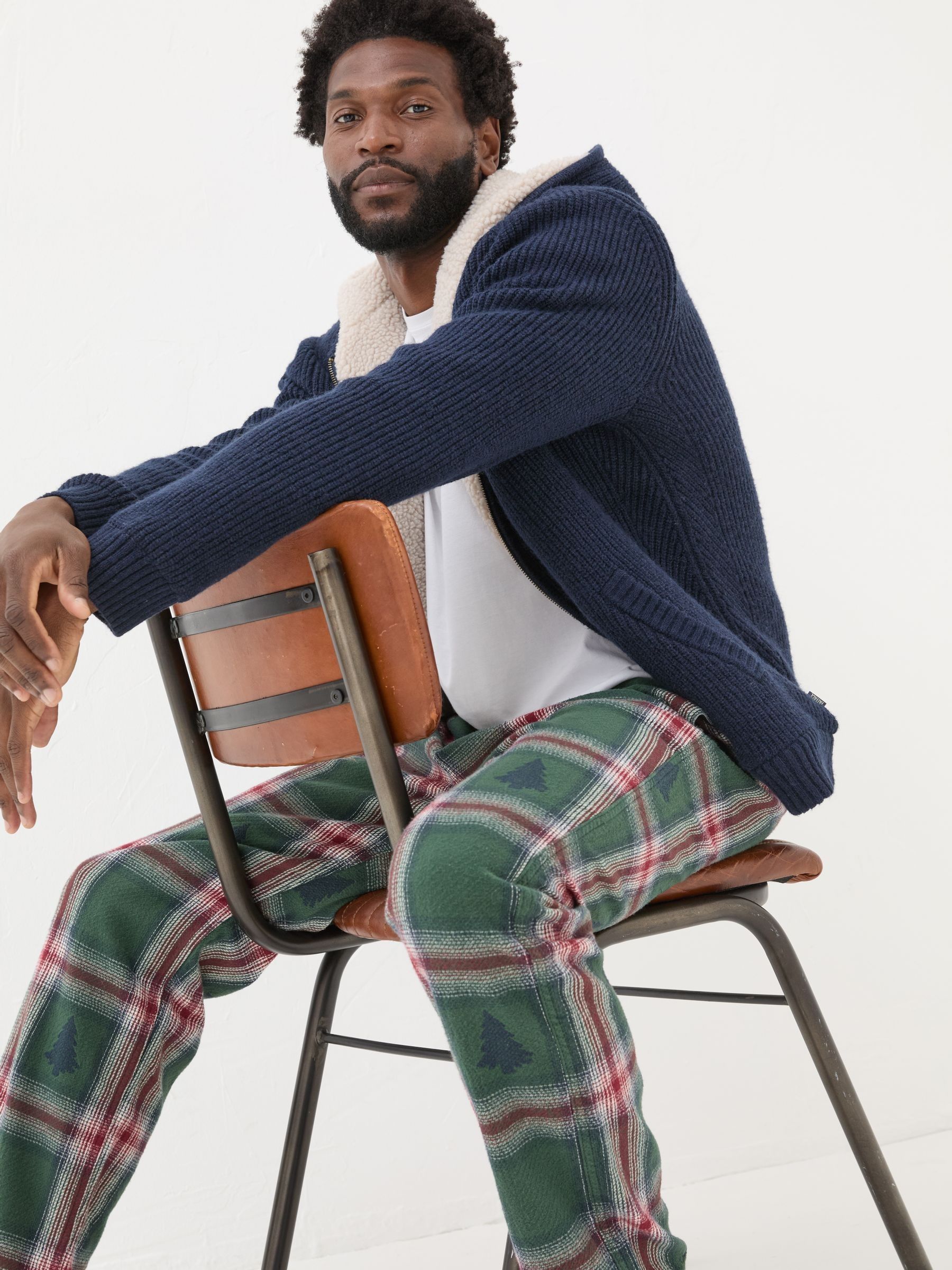 Green Christmas Tree Check Pyjama Bottoms - Image 4 of 6