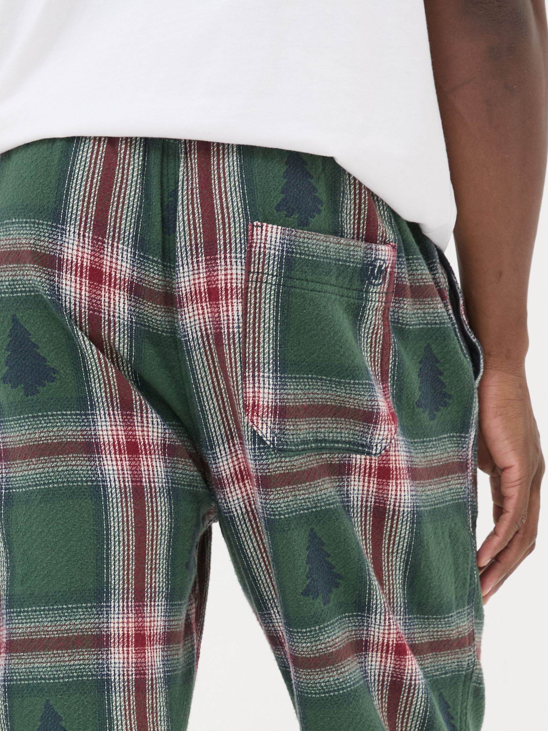 Green Christmas Tree Check Pyjama Bottoms - Image 5 of 6
