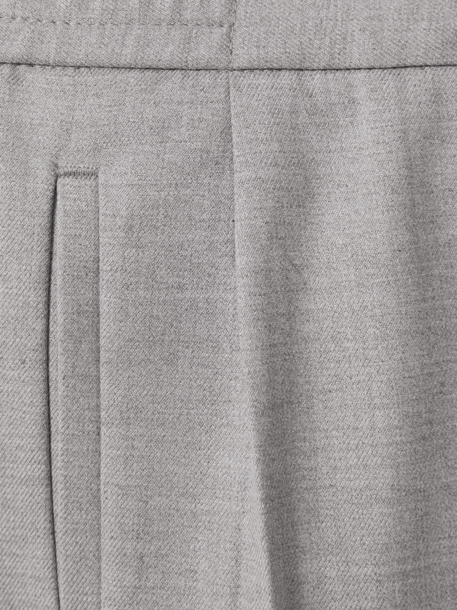 13-14 yrs Relaxed Elasticated Trousers with Turn-Ups in Grey Melange - Image 3 of 3