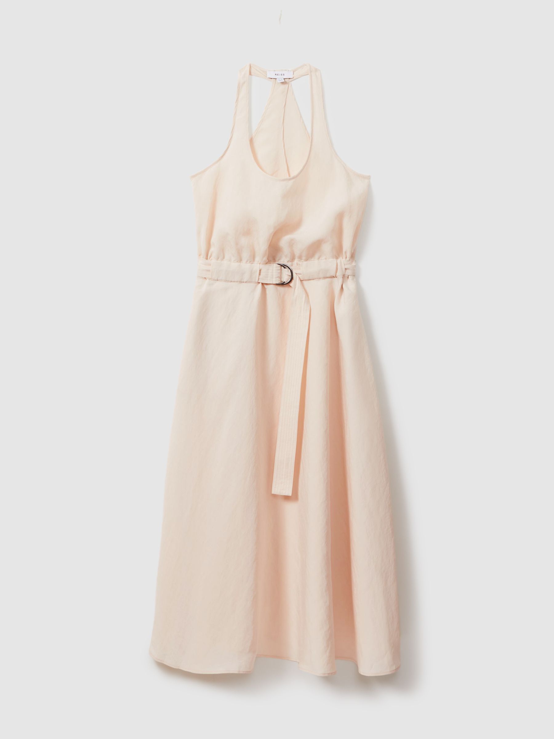 Modal Blend Parachute Midi Dress in Cream - Image 2 of 6