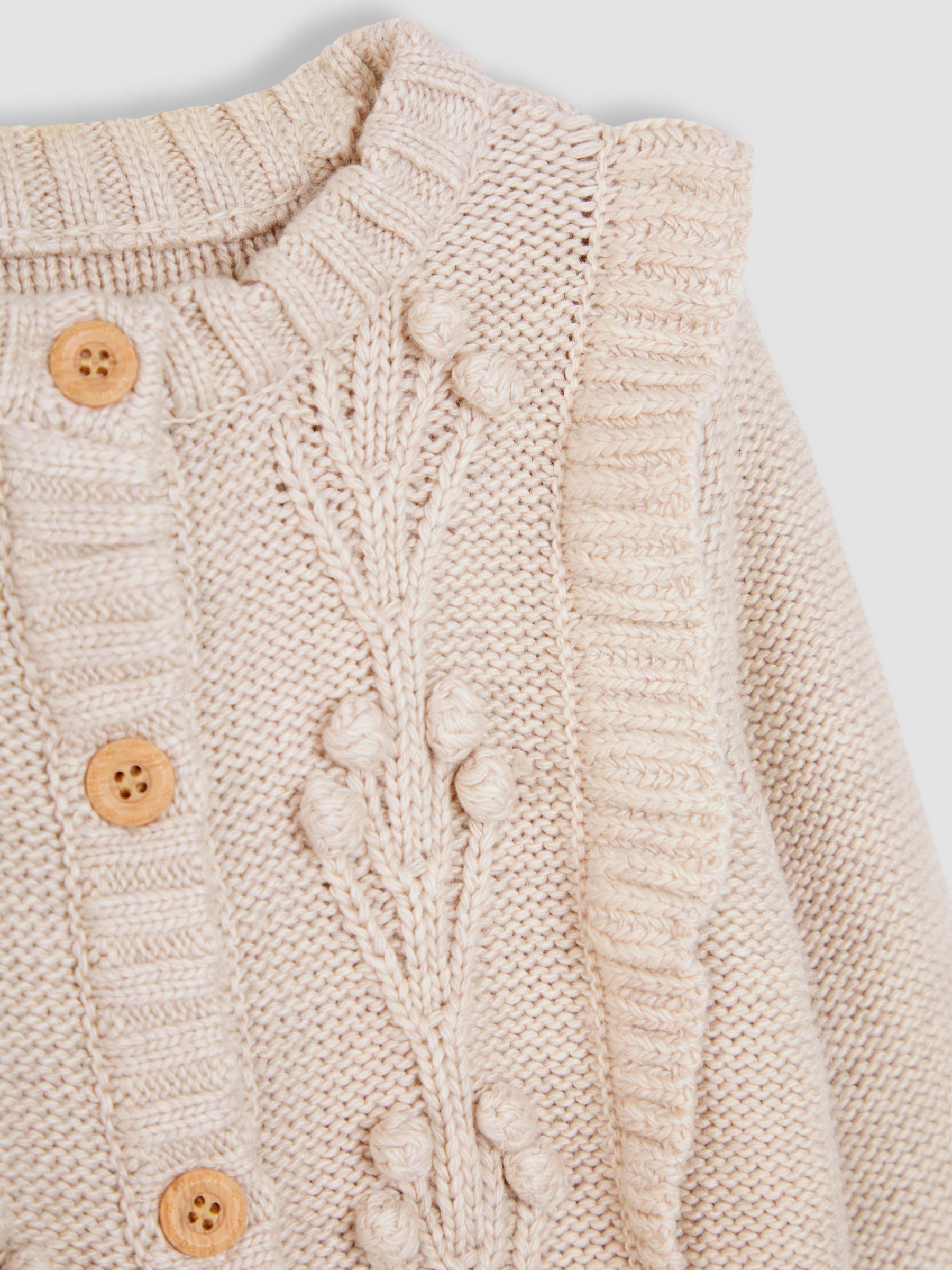 Natural Frill Shoulder Cardigan - Image 5 of 5