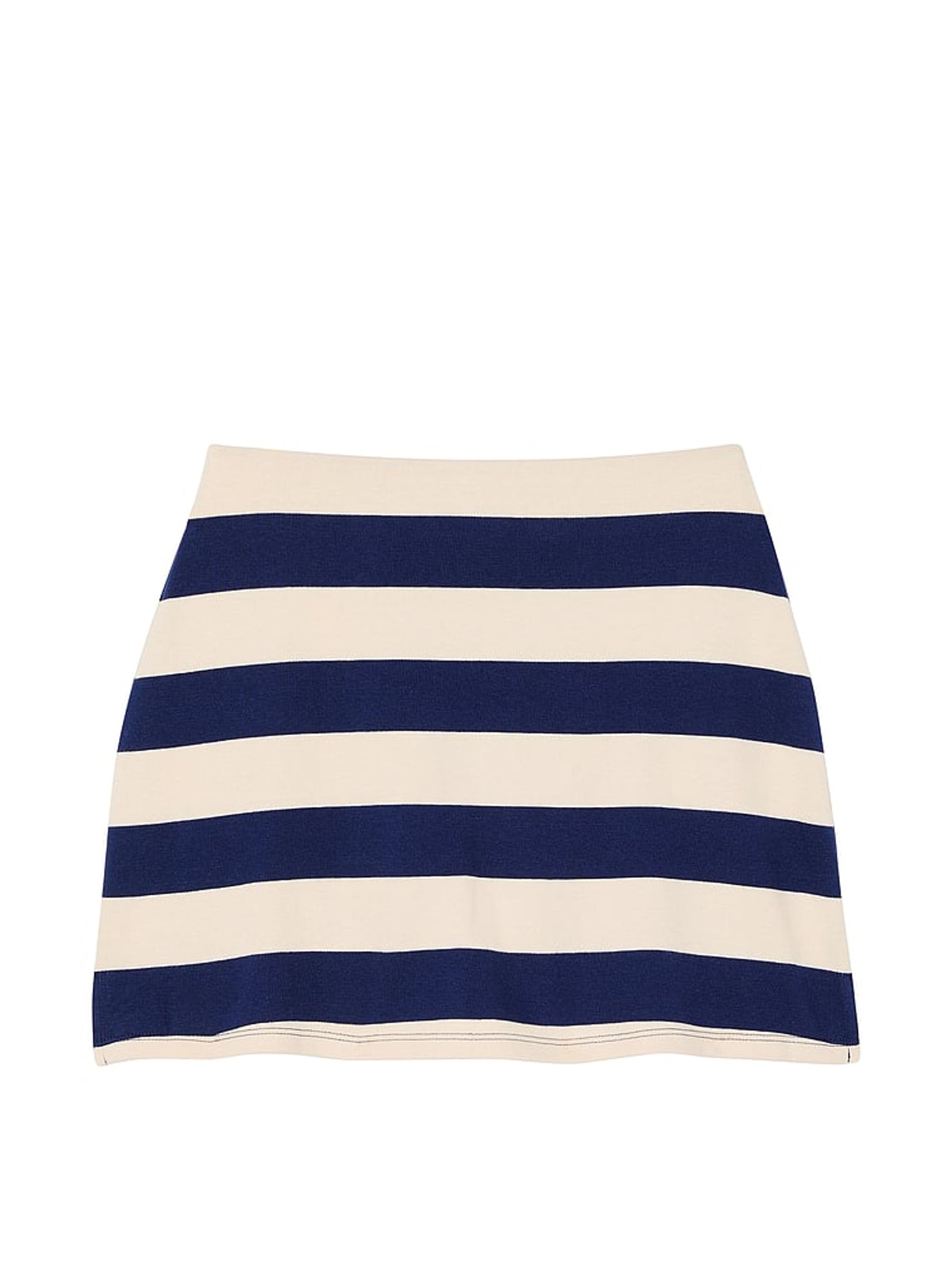 Midnight Navy Blue Stripe Rugby Mini Skirt - Image 3 of 3