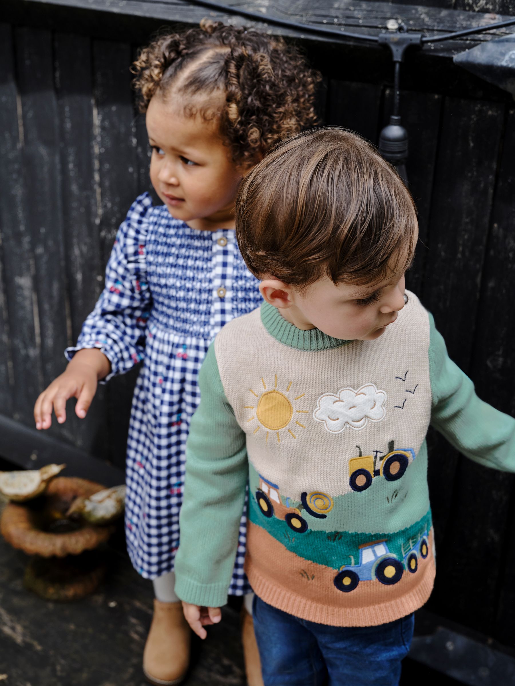 Green Farm Button Detail Jumper - Image 4 of 7