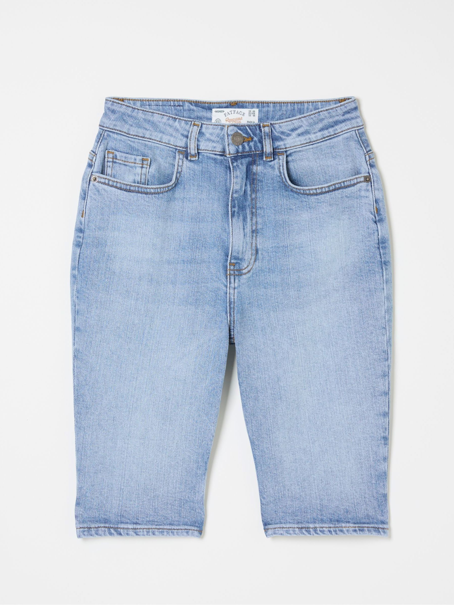 Bisley Blue Denim Bermuda Shorts - Image 4 of 4