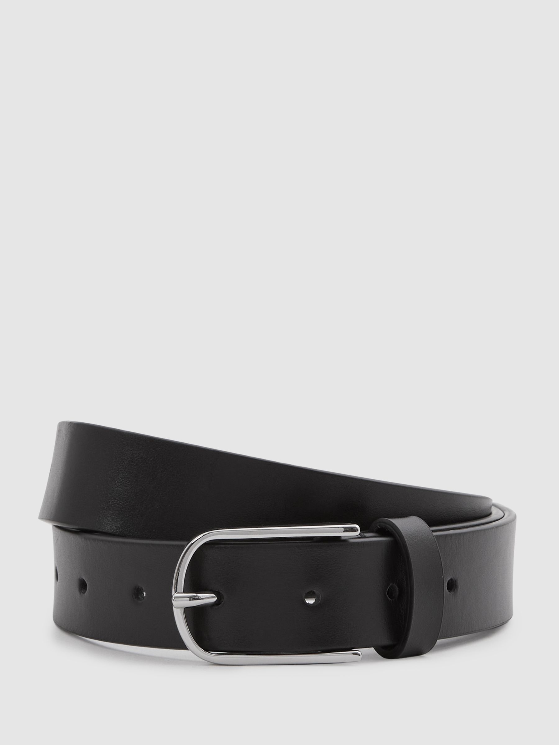 Carrie Black Leather Belt - Image 1 of 4