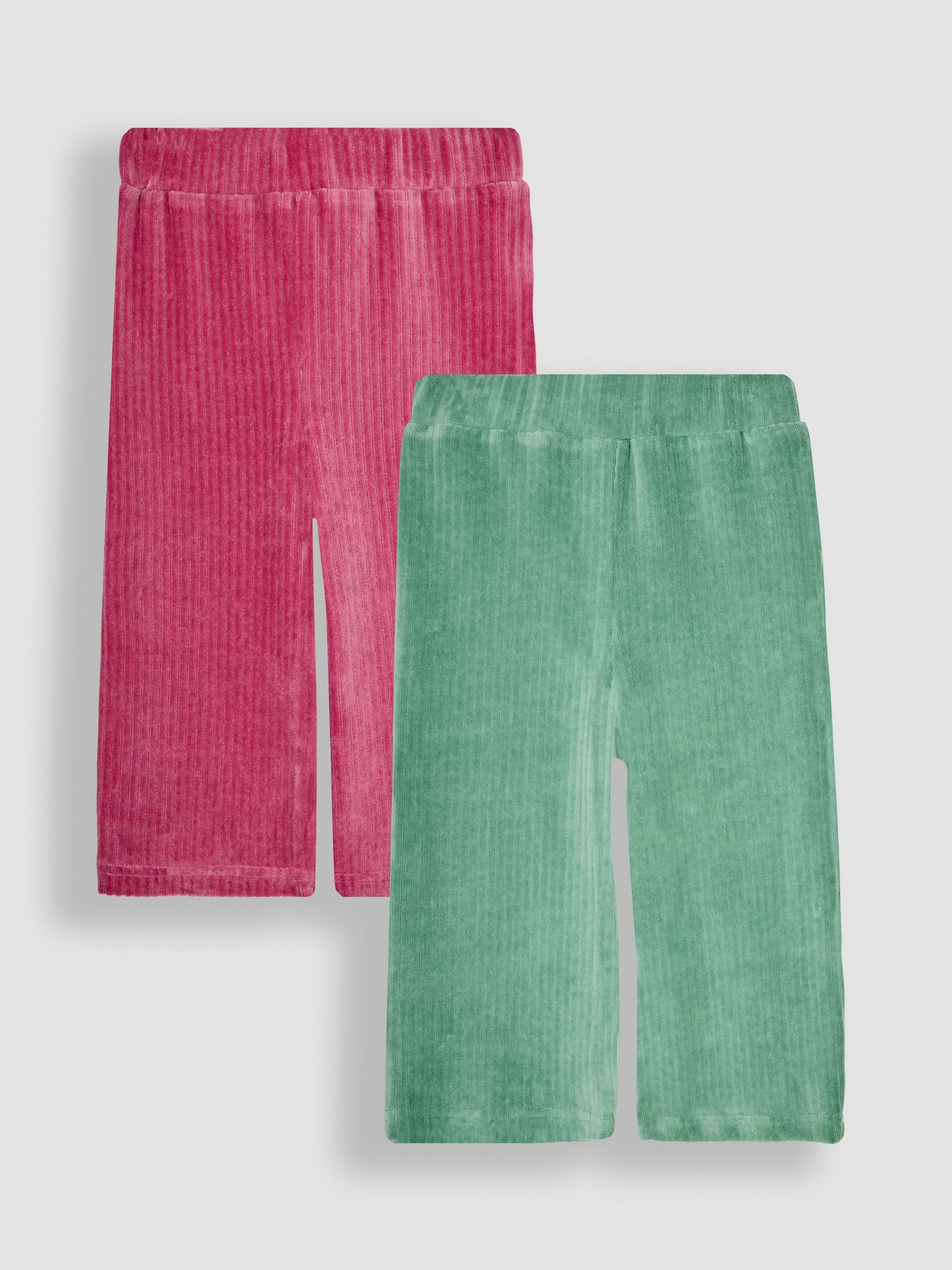Rose Pink 2-Pack Cord Velour Flare Leggings - Image 1 of 6