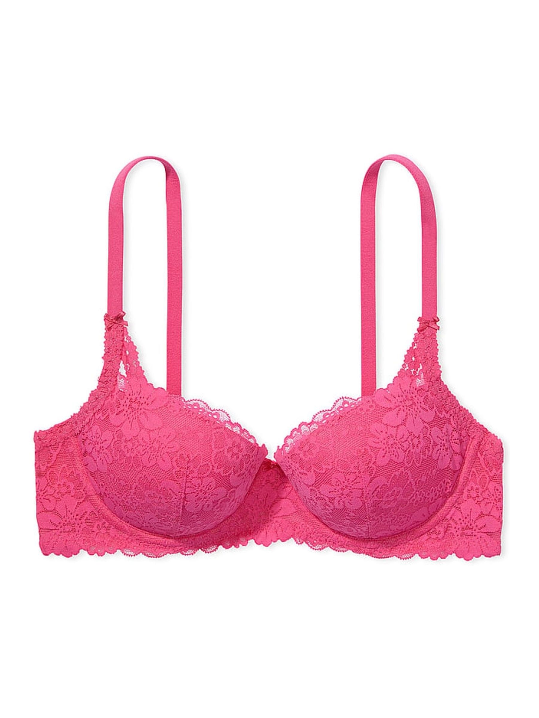 Pink Rose Balcony Lace Push Up Bra - Image 3 of 3