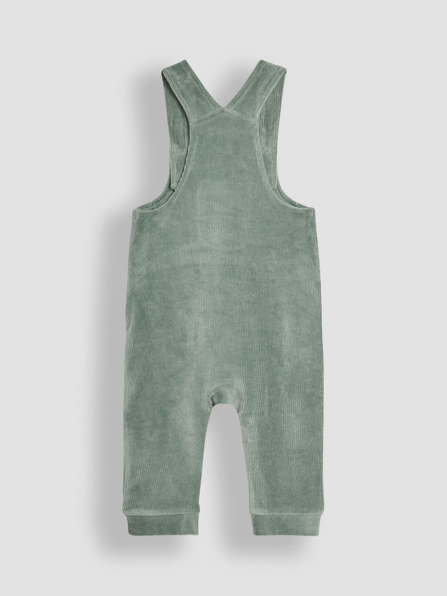 Green Giraffe Appliqué Dungarees & Print Top Set - Image 3 of 8