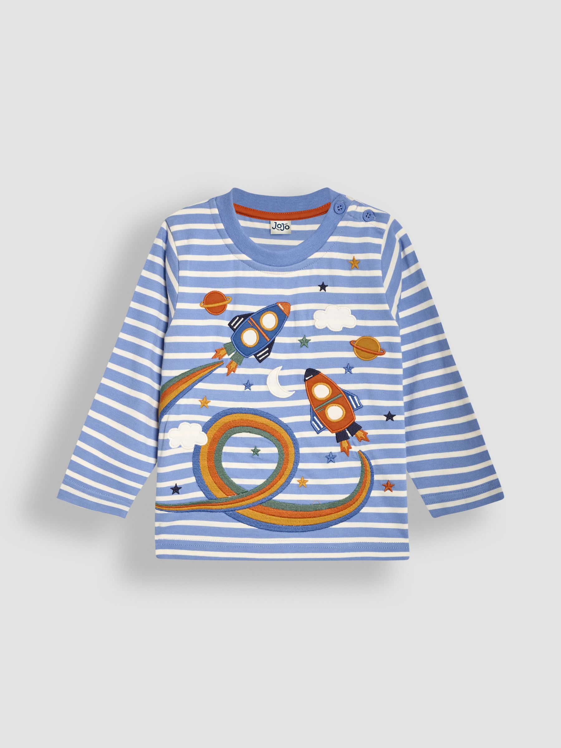 Blue Rocket Appliqué and Embroidered Top - Image 1 of 3