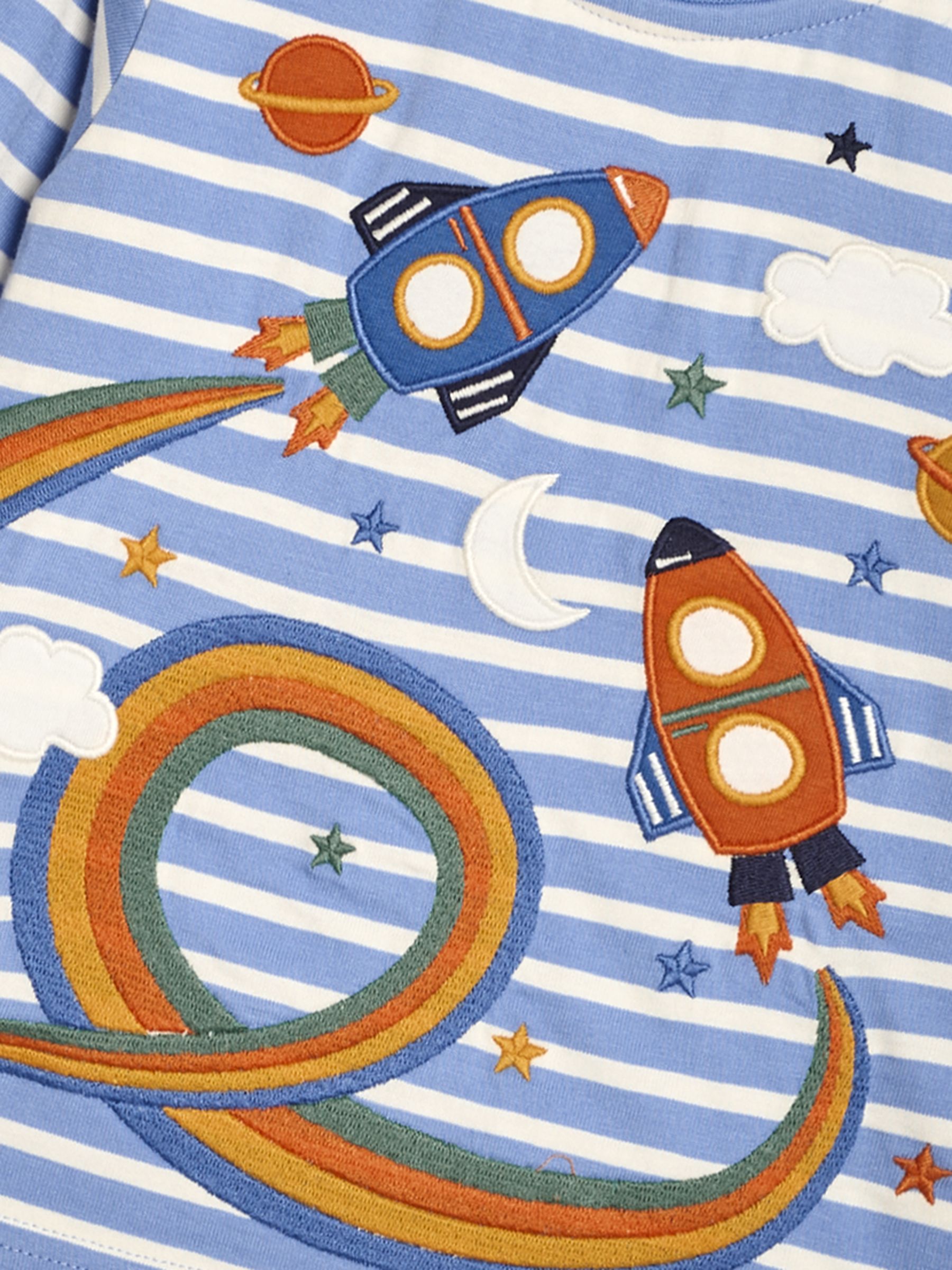Blue Rocket Appliqué and Embroidered Top - Image 3 of 3
