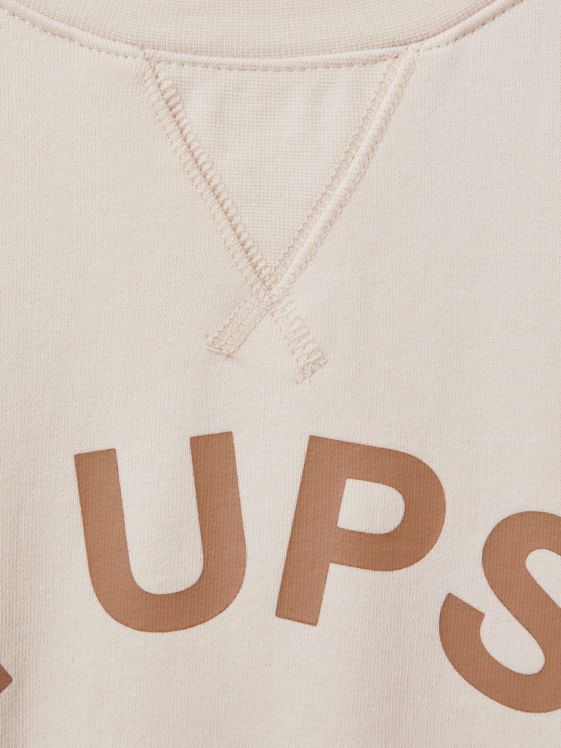 The Upside Relaxed Cotton Crew Neck Sweatshirt in Cream - Image 6 of 6