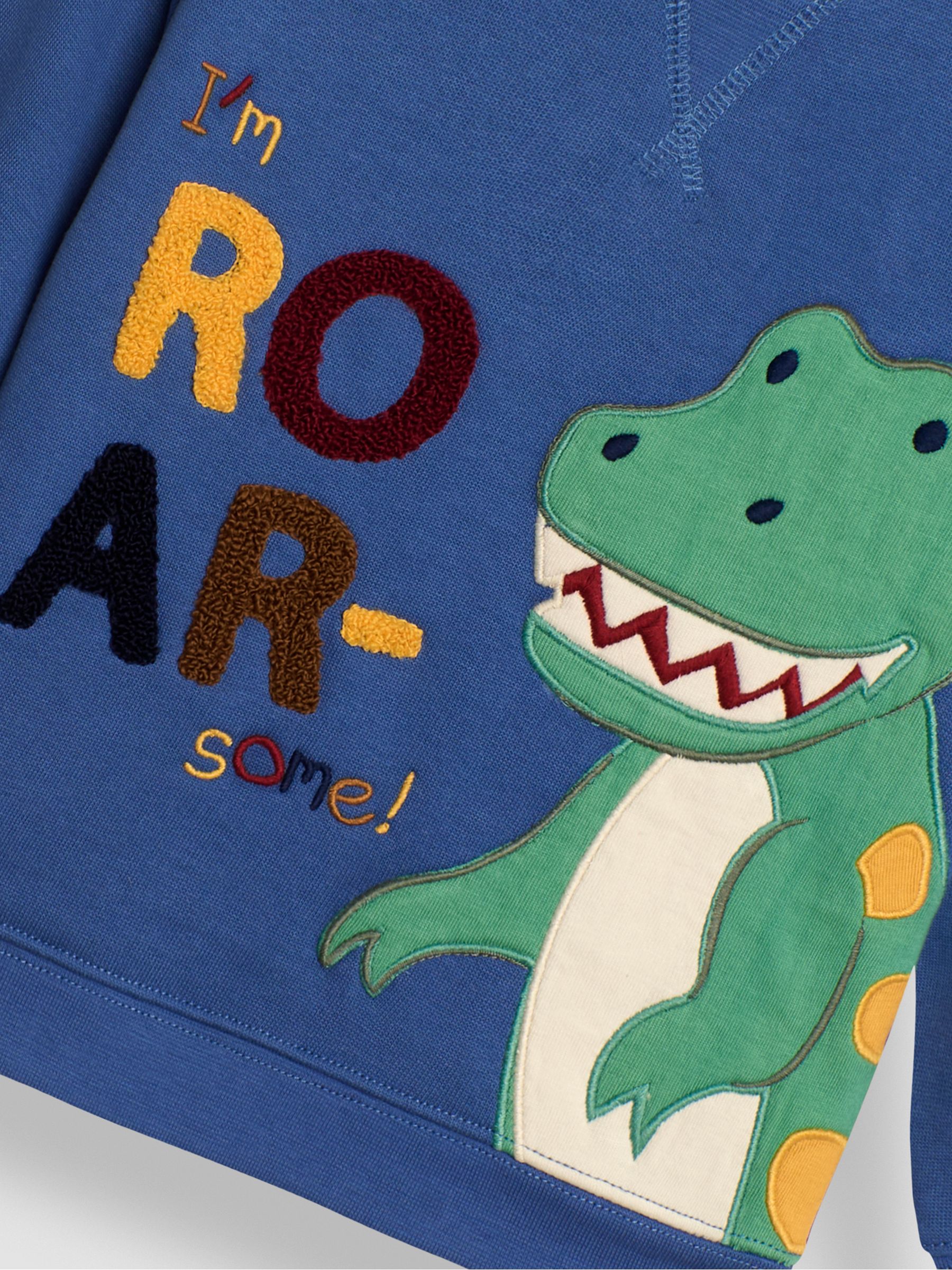 Denim Blue TRex Appliqué Sweatshirt - Image 3 of 3