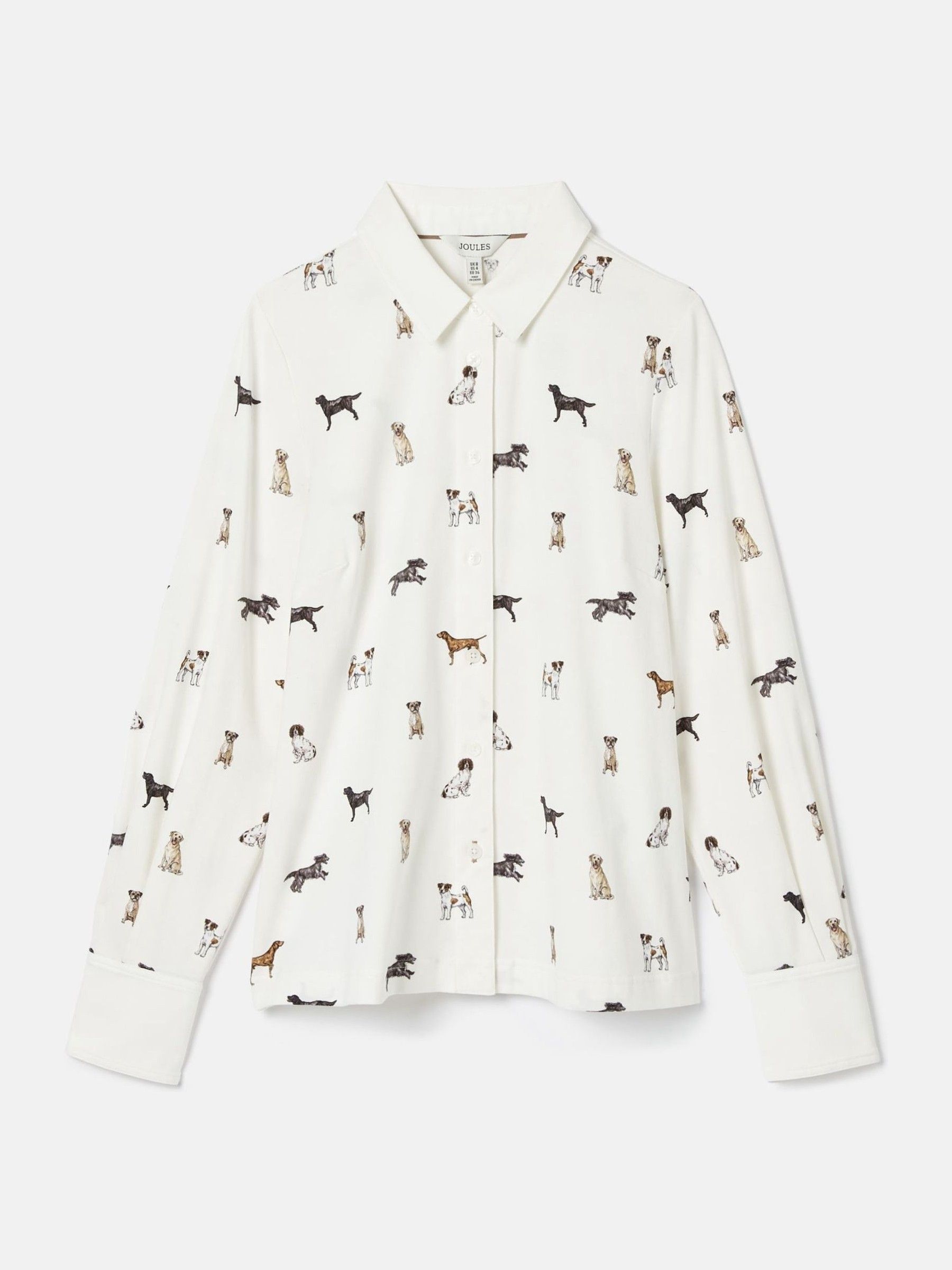 Cream Dogs Joules X Eleanor Tomlinson Jersey Shirt - Image 6 of 6