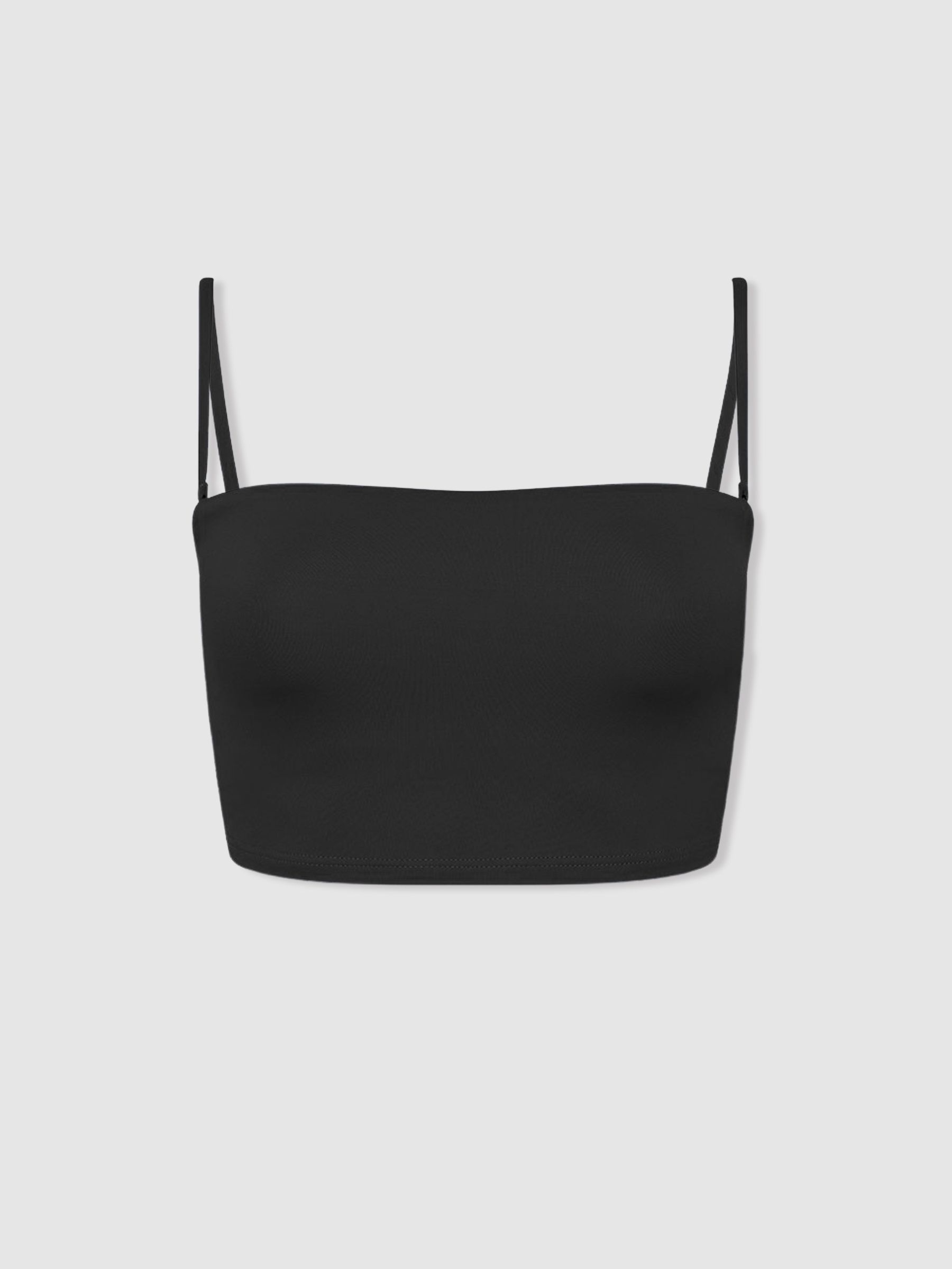 Bondi Born Removable Strap Bandeau Bikini Top in Black - Image 1 of 4