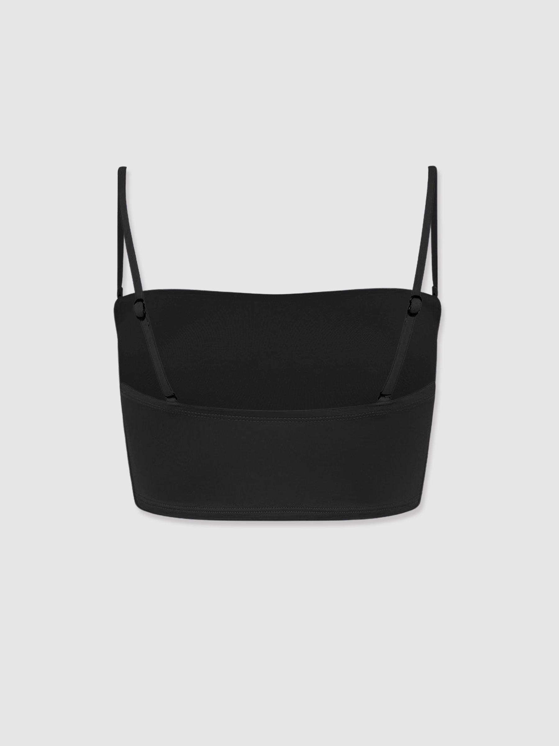 Bondi Born Removable Strap Bandeau Bikini Top in Black - Image 2 of 4
