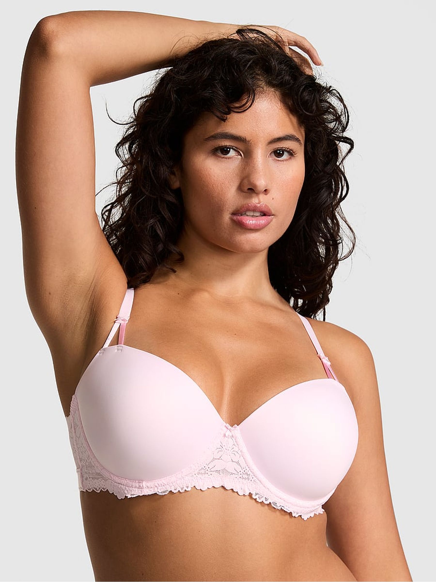 Pink Tulip Lightly Lined Balcony Push Up Bra - Image 1 of 4