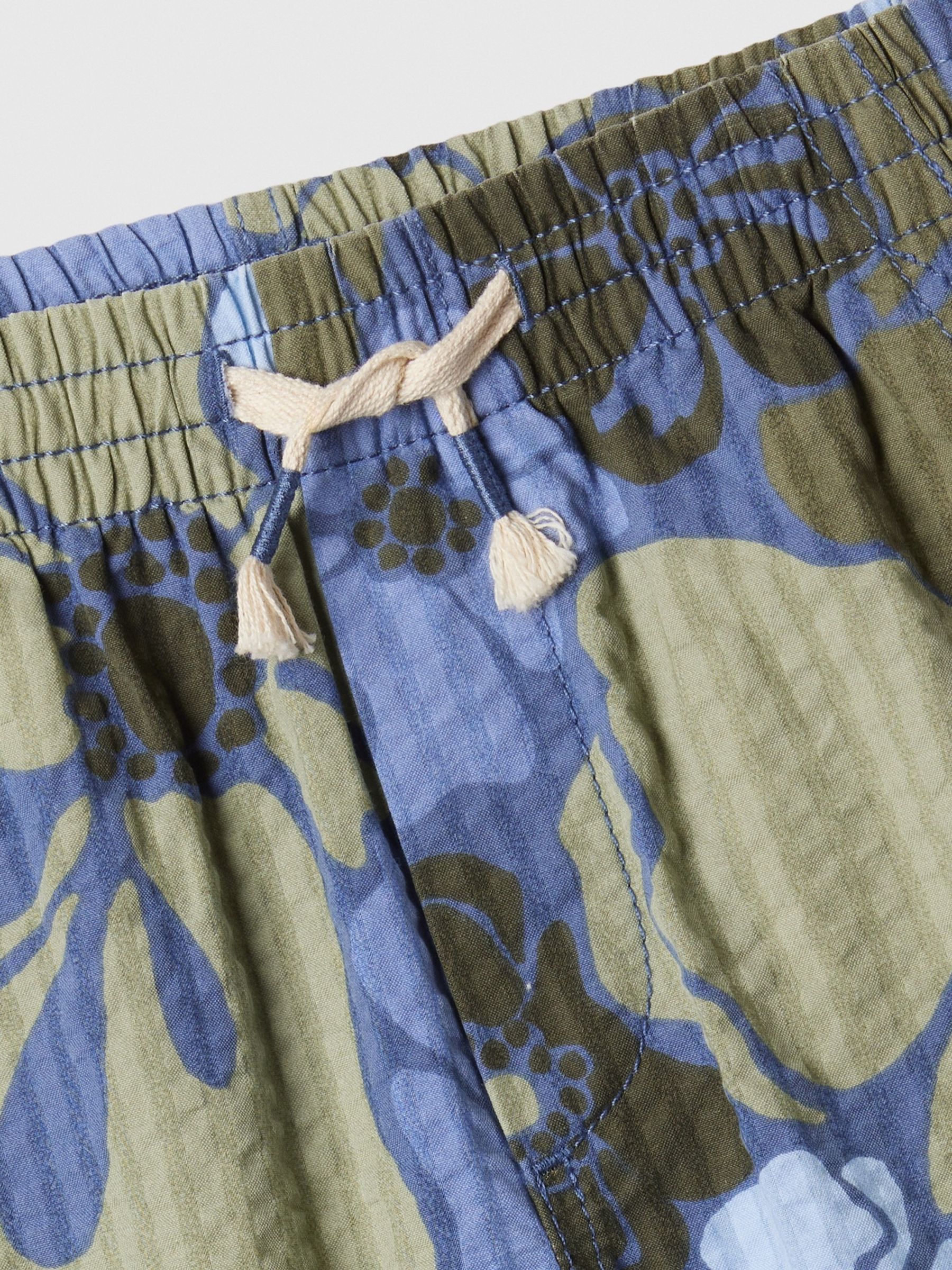 Blue Seersucker Shorts (4-13yrs) - Image 3 of 4