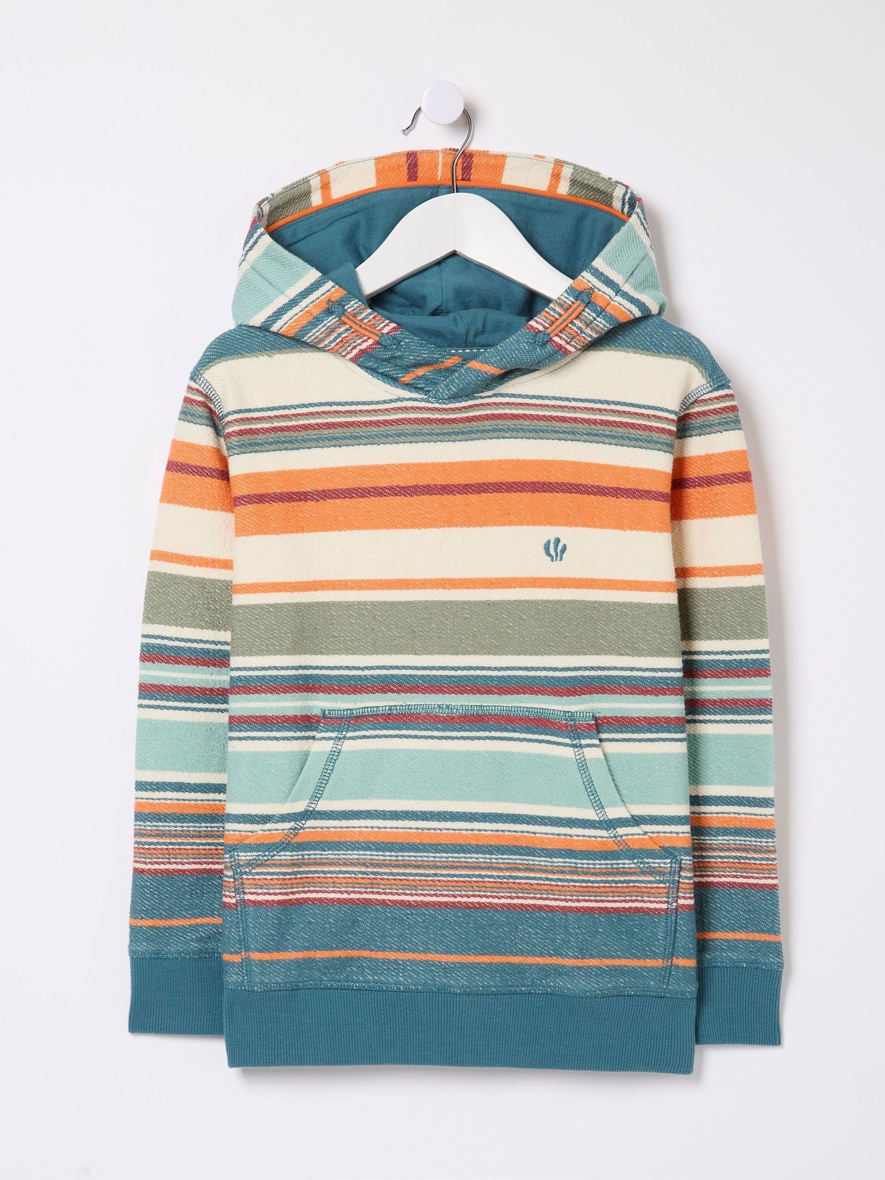 Blue Trescowe Stripe Popover Hoodie - Image 4 of 4