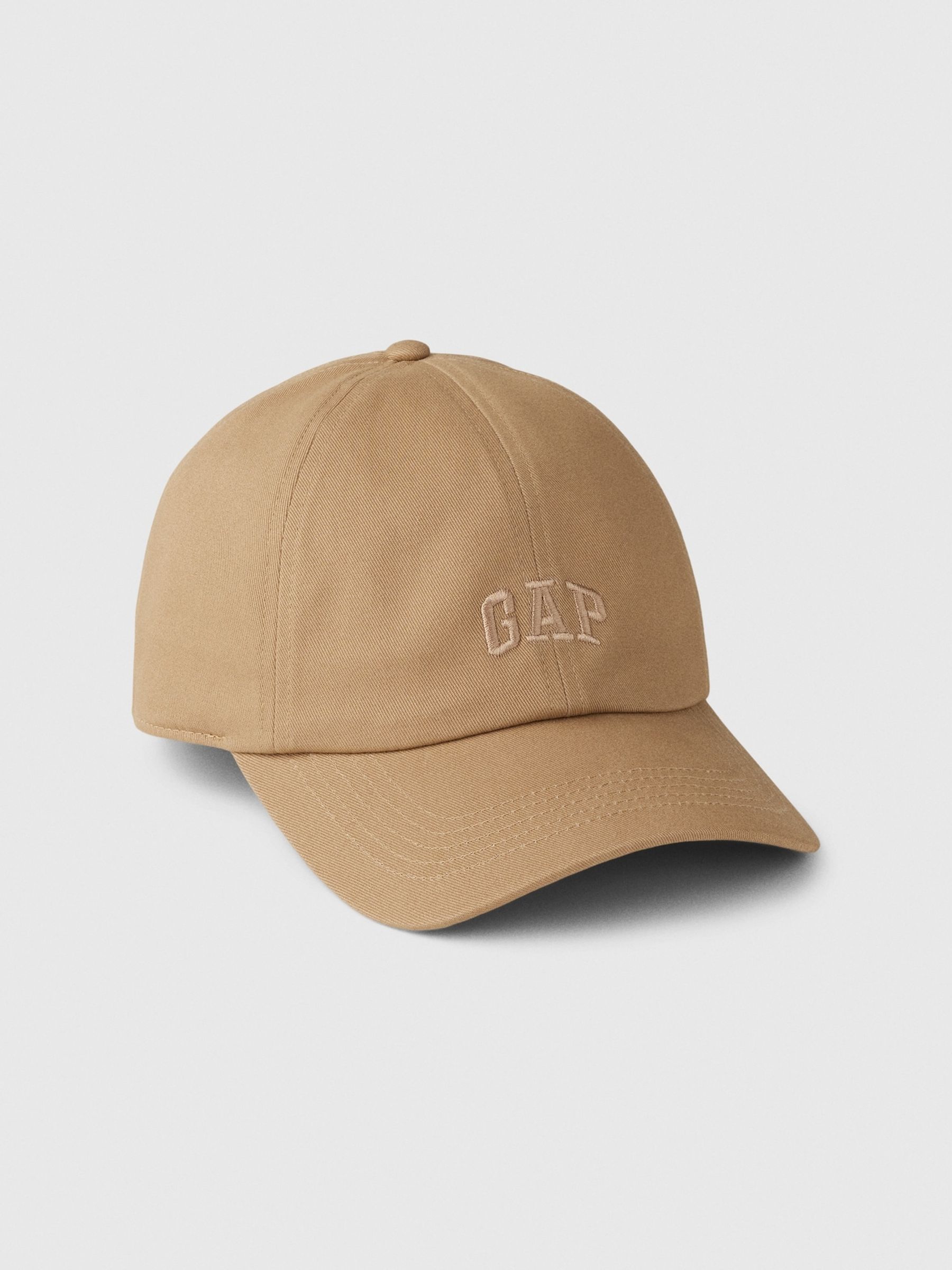 Beige Adult Cotton Logo Baseball Hat Gap