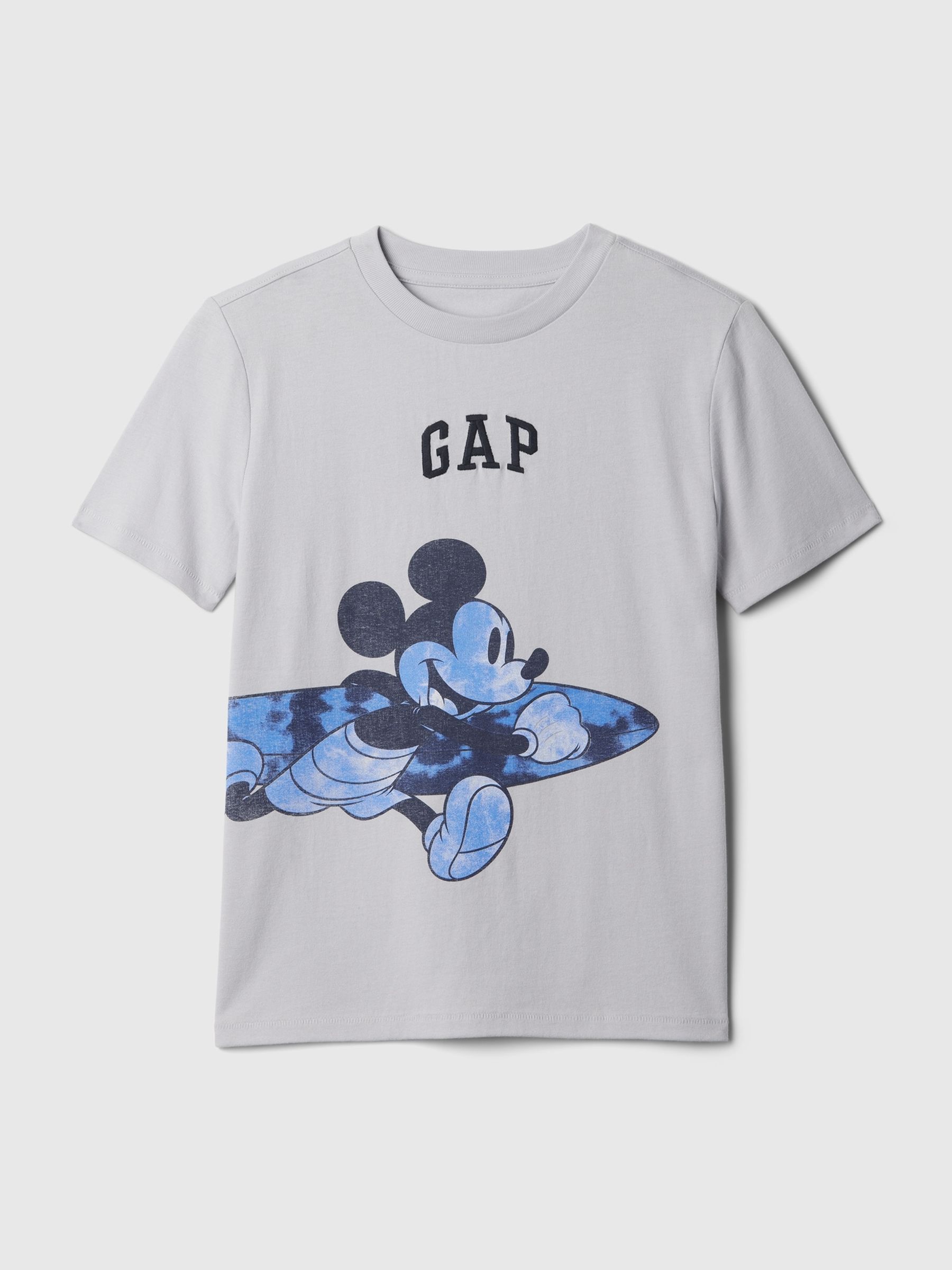 Grey Disney Mickey Mouse Graphic Short Sleeve Crew Neck T-Shirt (Newborn-5yrs) - Image 1 of 1