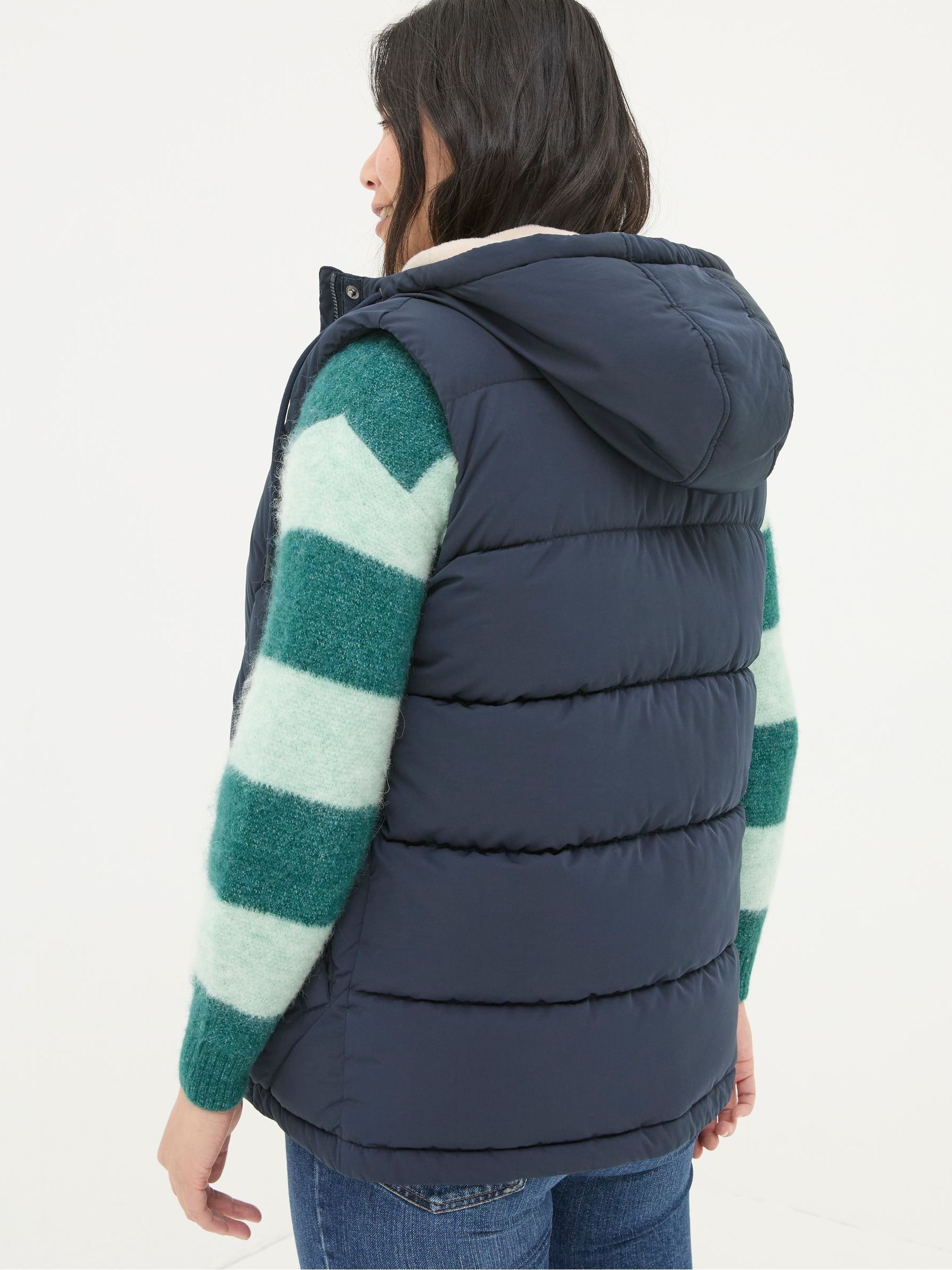 Gem Navy Puffer Gilet - Image 2 of 5