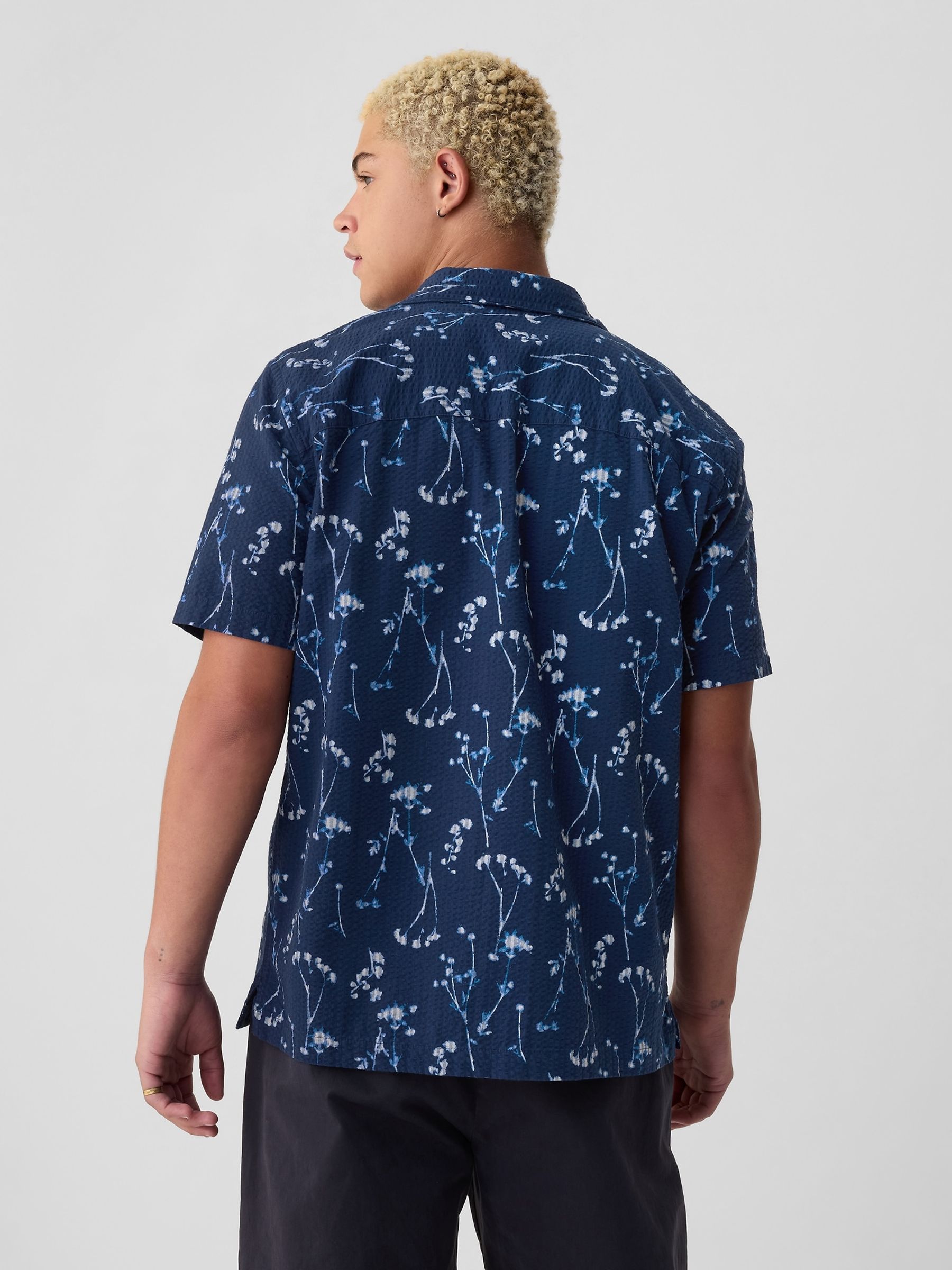 Blue Oxford Short Sleeve Shirt - Image 2 of 4
